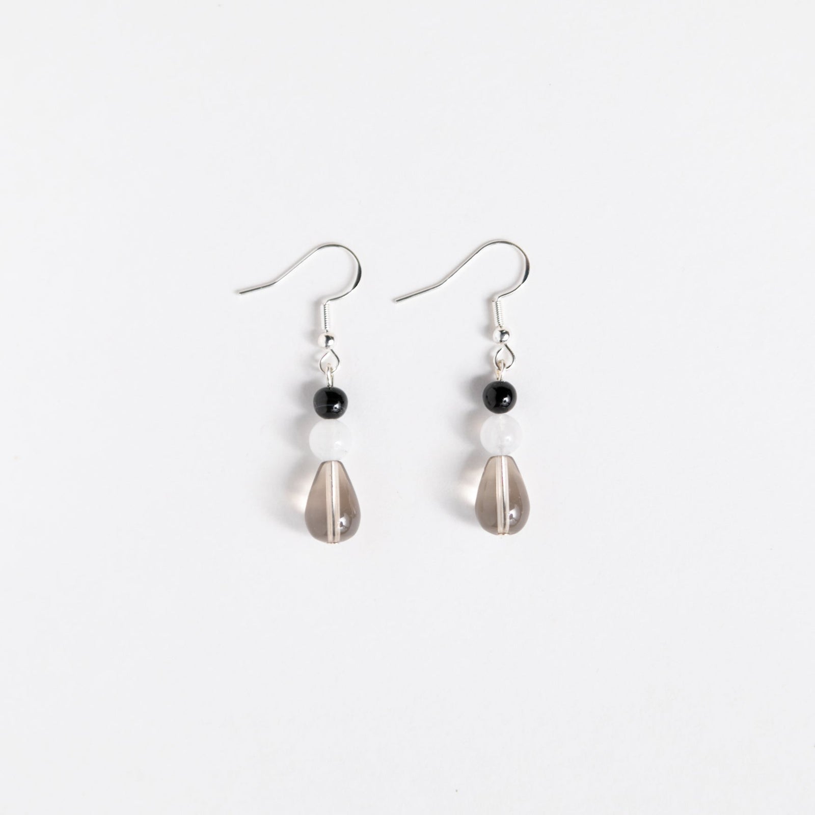 Shades of Gray Gemstone Earrings