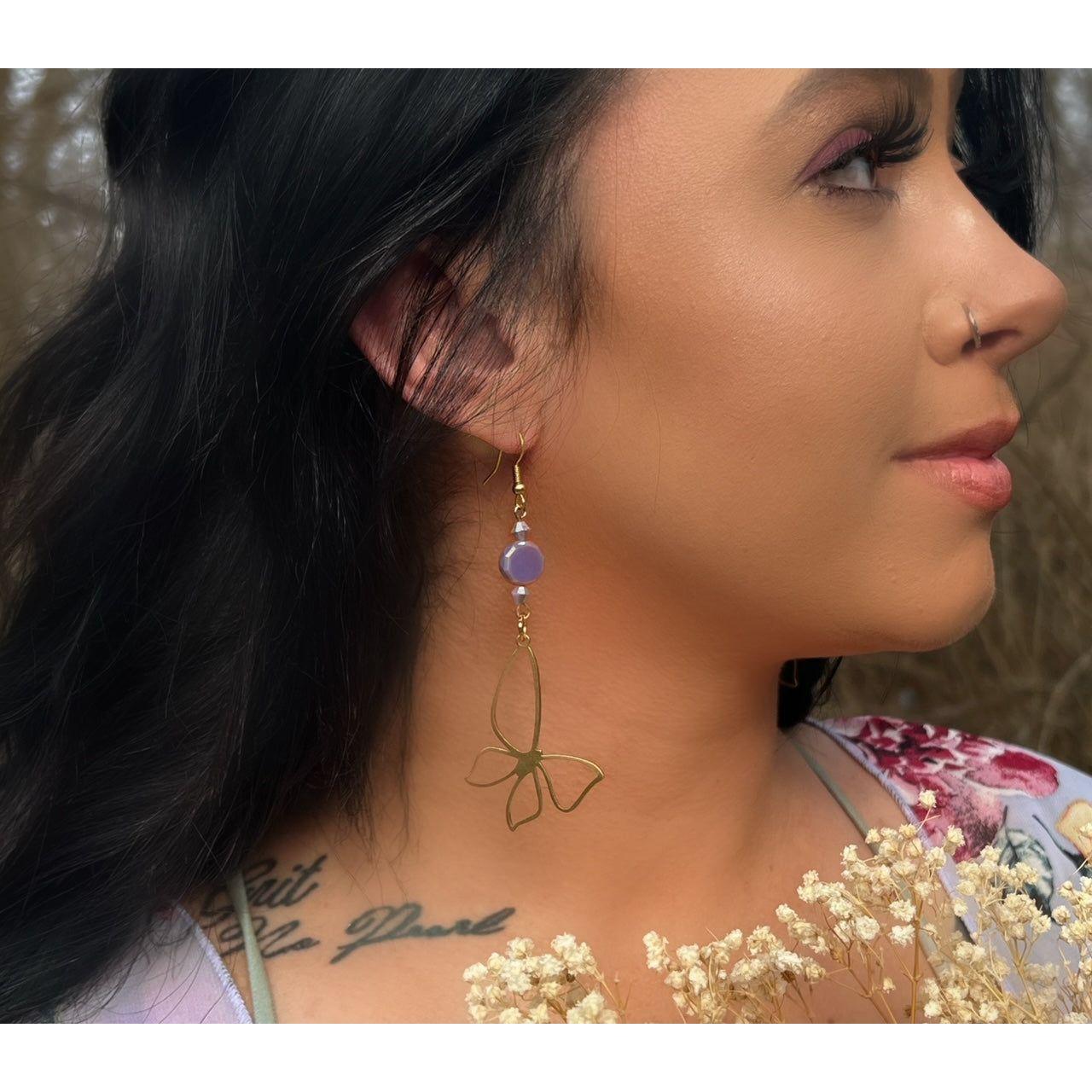 Kate's Butterfly Lupus Awareness Earrings