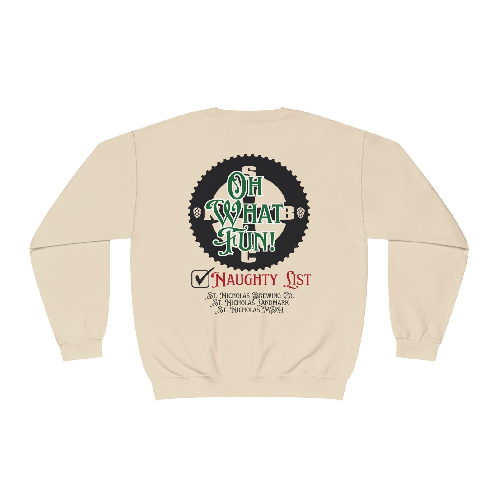 "Oh What Fun!" Naughty List - Jingle Bells + Mistletoe Hops Sweatshirt