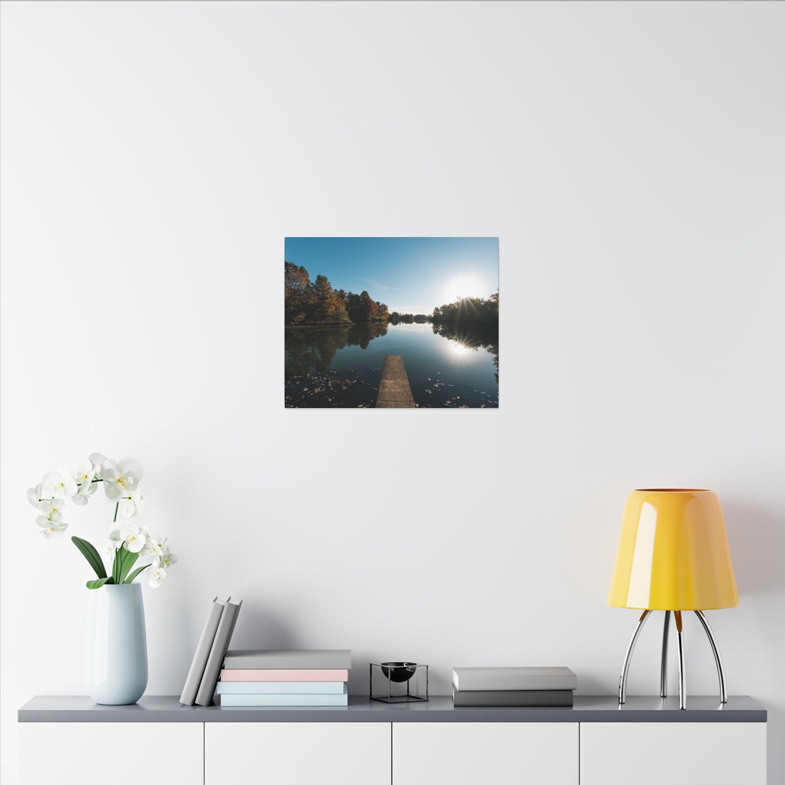 Print of Campus Lake at SIU Campus