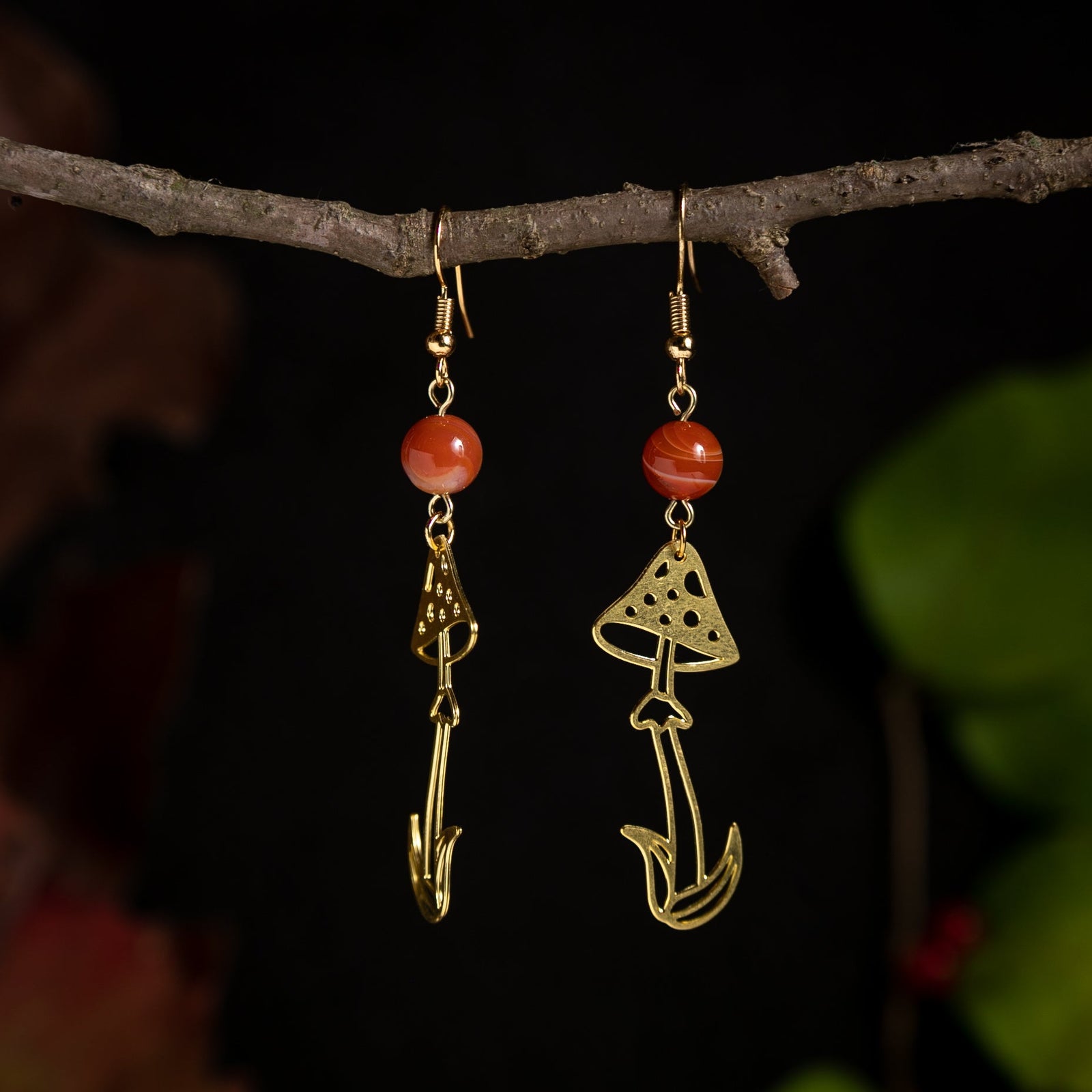 Wild Shrooms with Carnelian