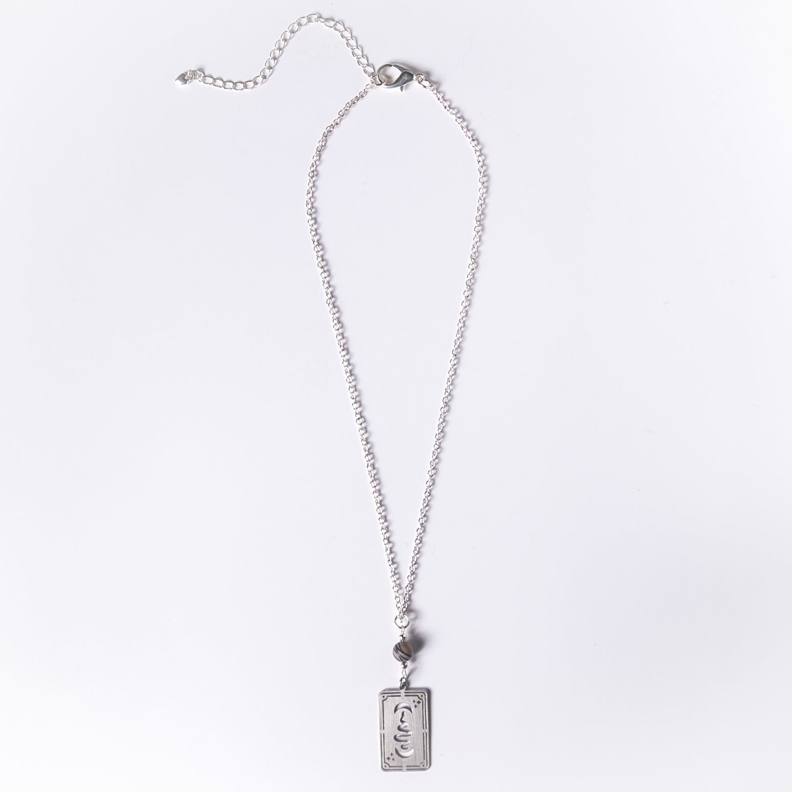 Luna Serpent Tarot Card Necklace