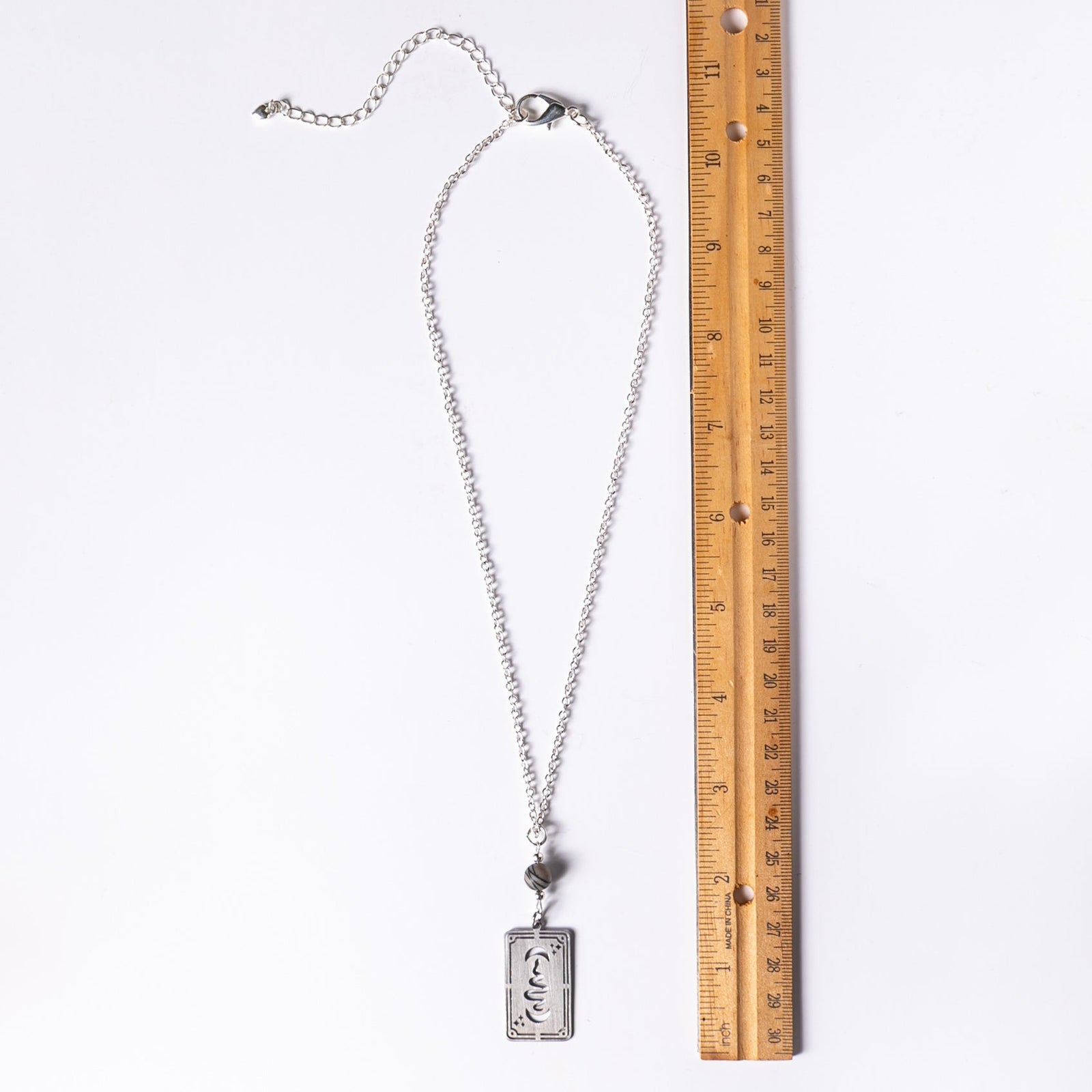 Luna Serpent Tarot Card Necklace