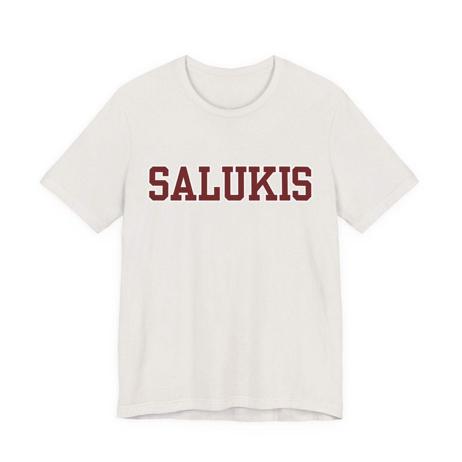 I Bleed Saluki Maroon (Unisex Jersey Short Sleeve Tee)