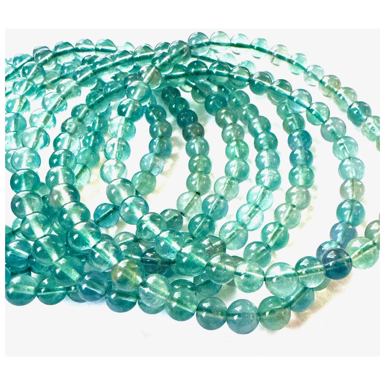 Blue Fluorite Stretch Bracelets – Winter Blues Collection by Kinley Jewelry