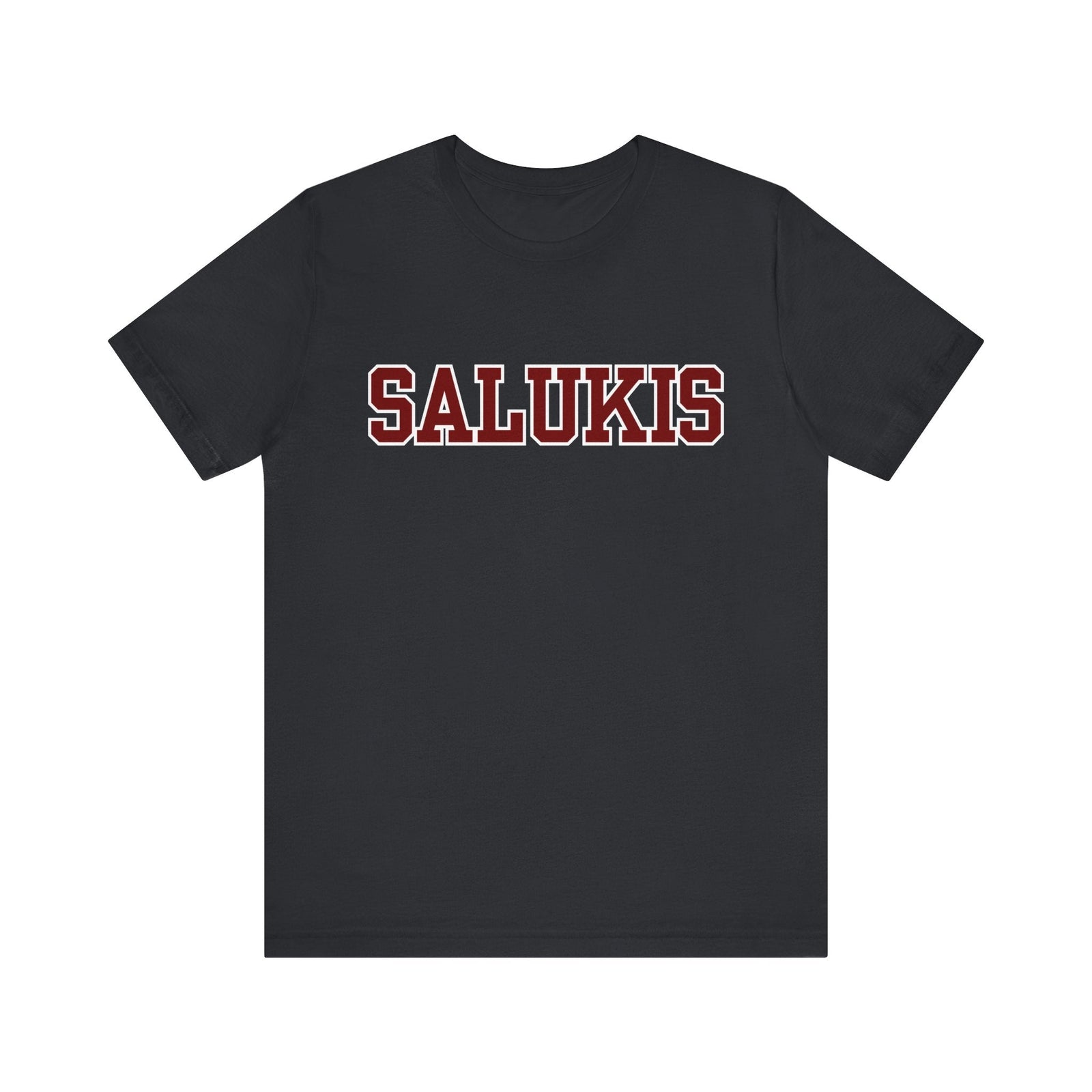 I Bleed Saluki Maroon (Unisex Jersey Short Sleeve Tee)
