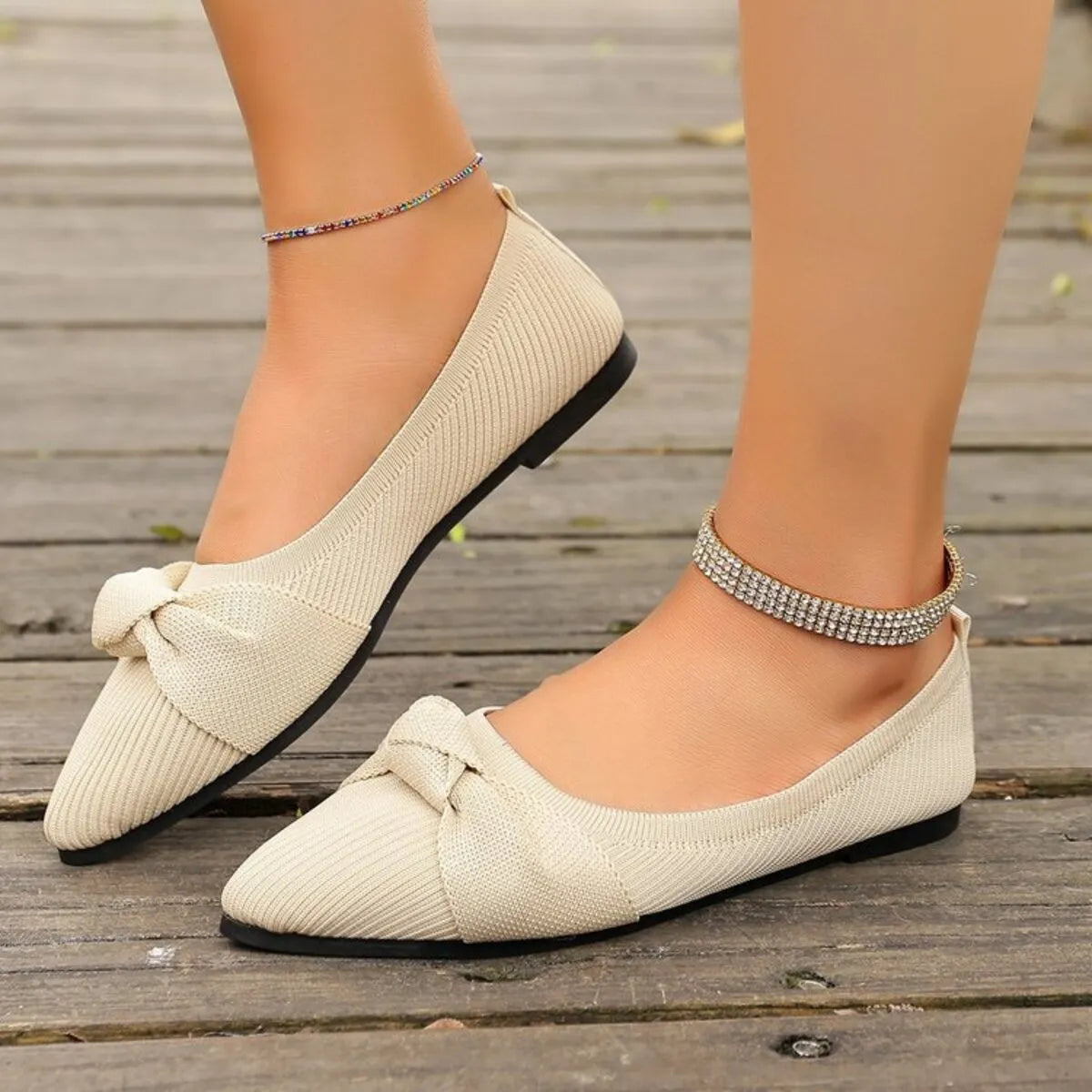 Point Toe Flats Slip-Ons