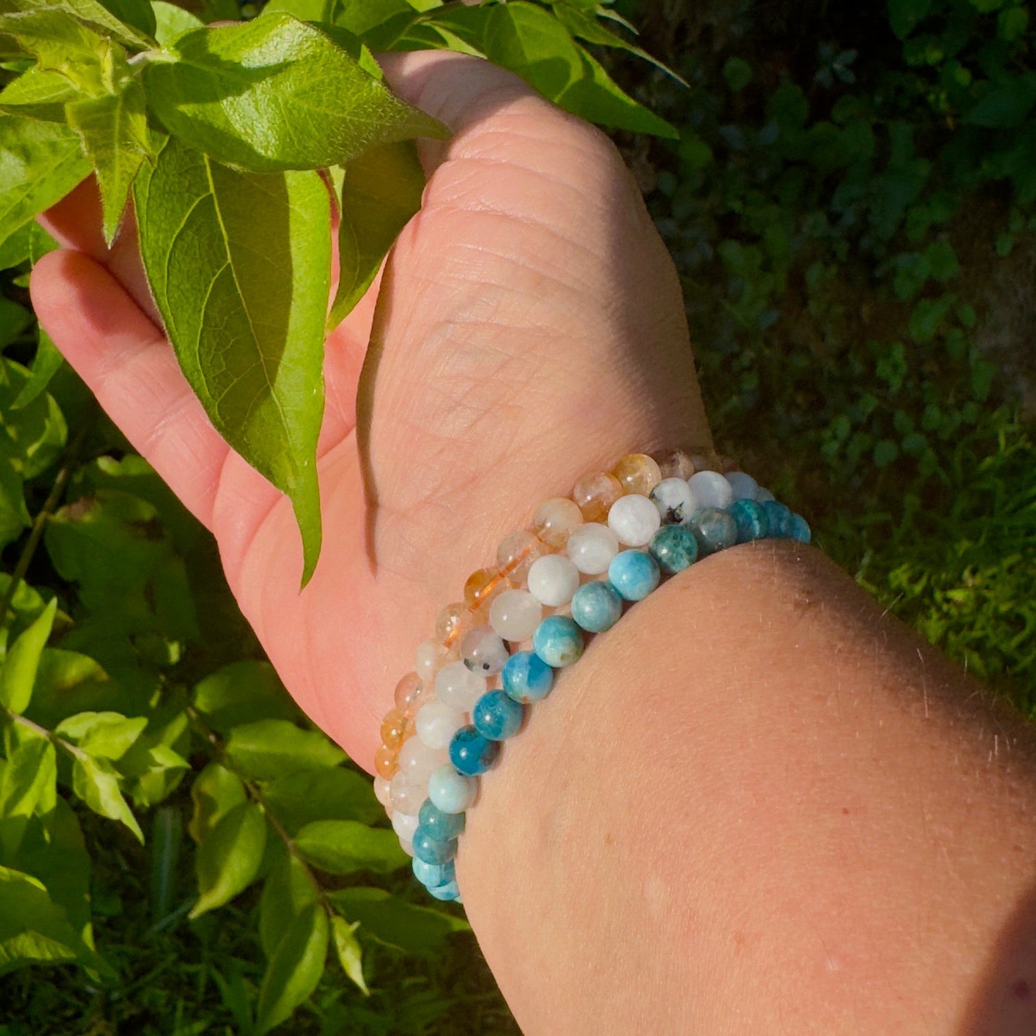 Apatite Gemstone Stretch Bracelet