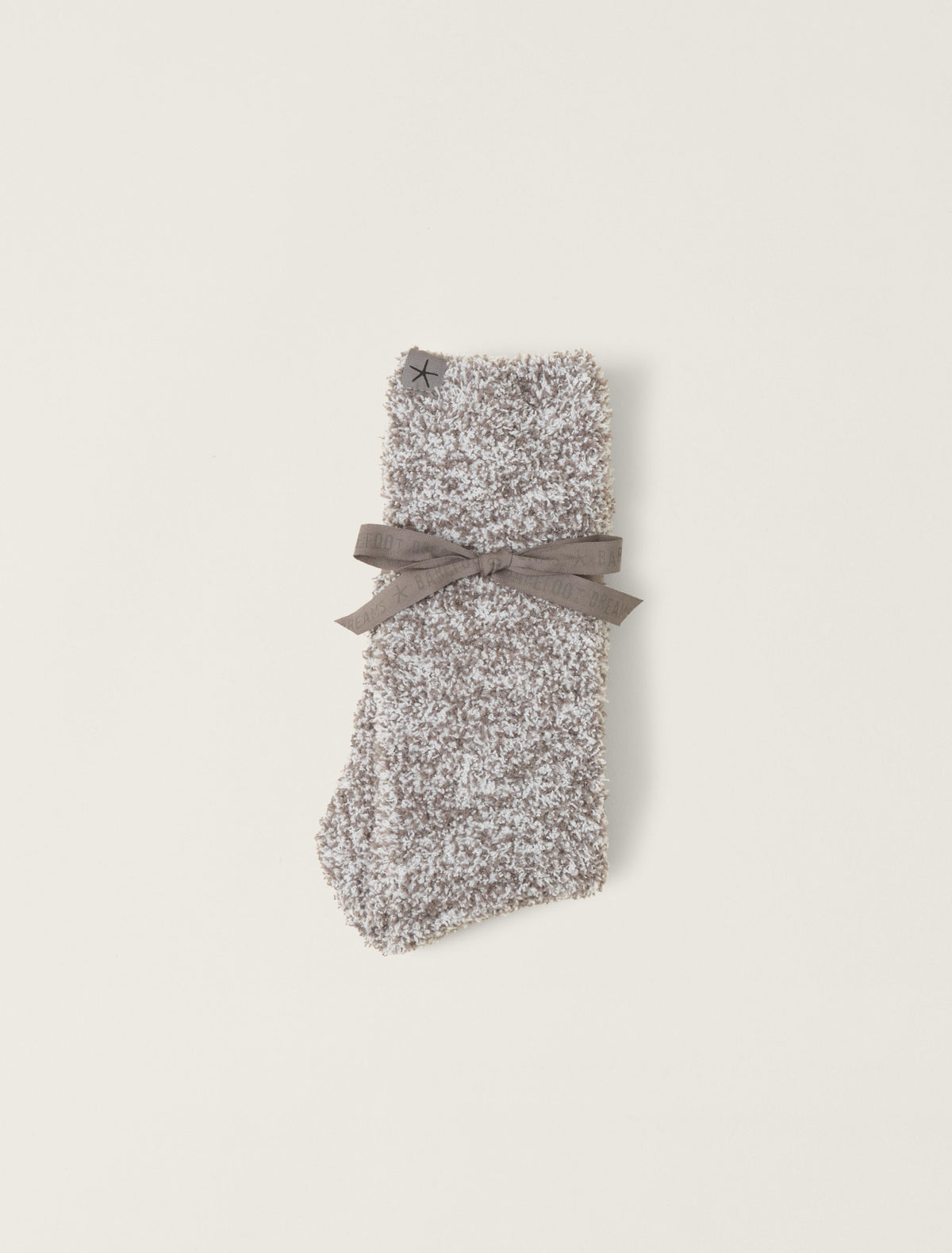 CozyChic® Heathered Socks--Charcoal/White
