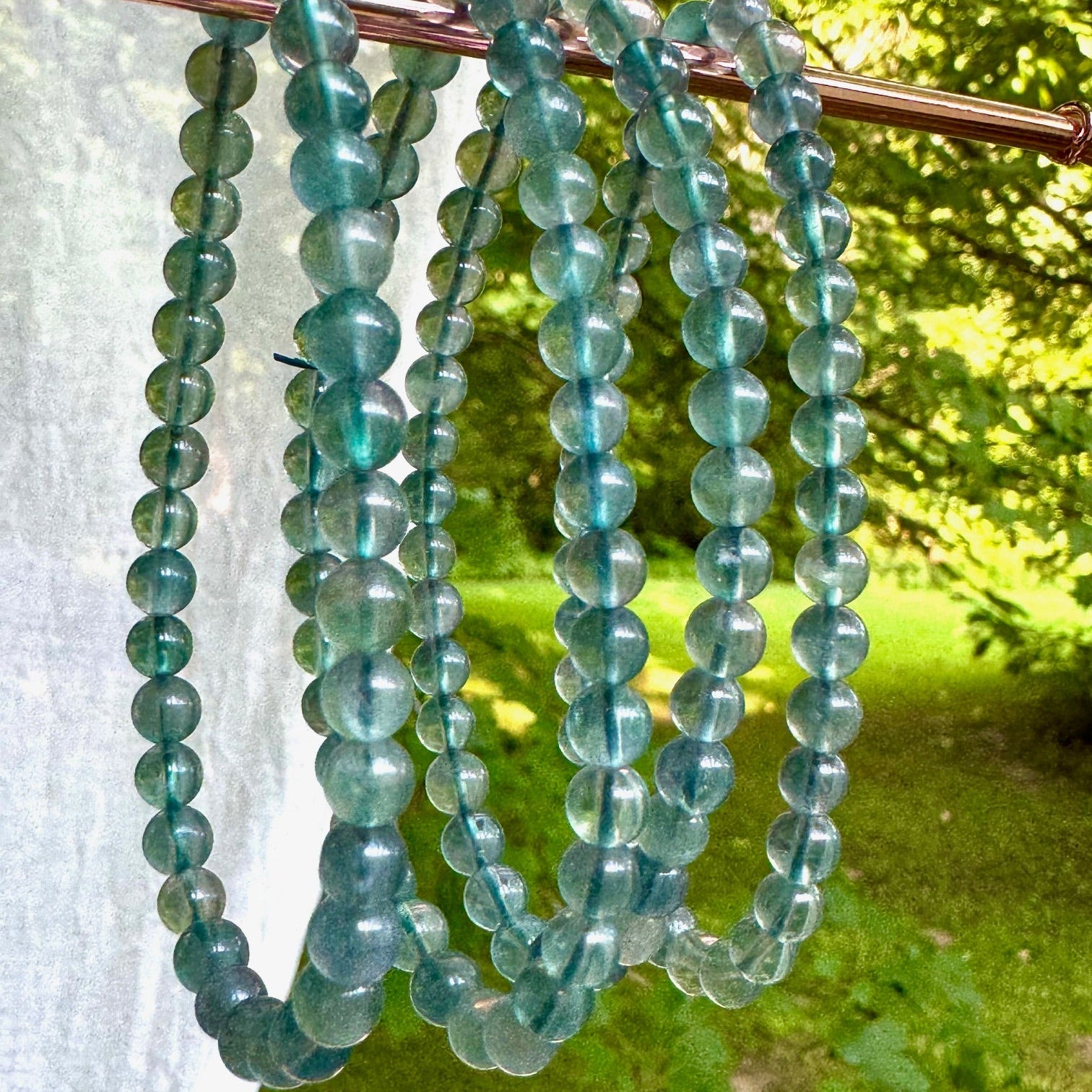 Blue Fluorite Stretch Gemstone Bracelet