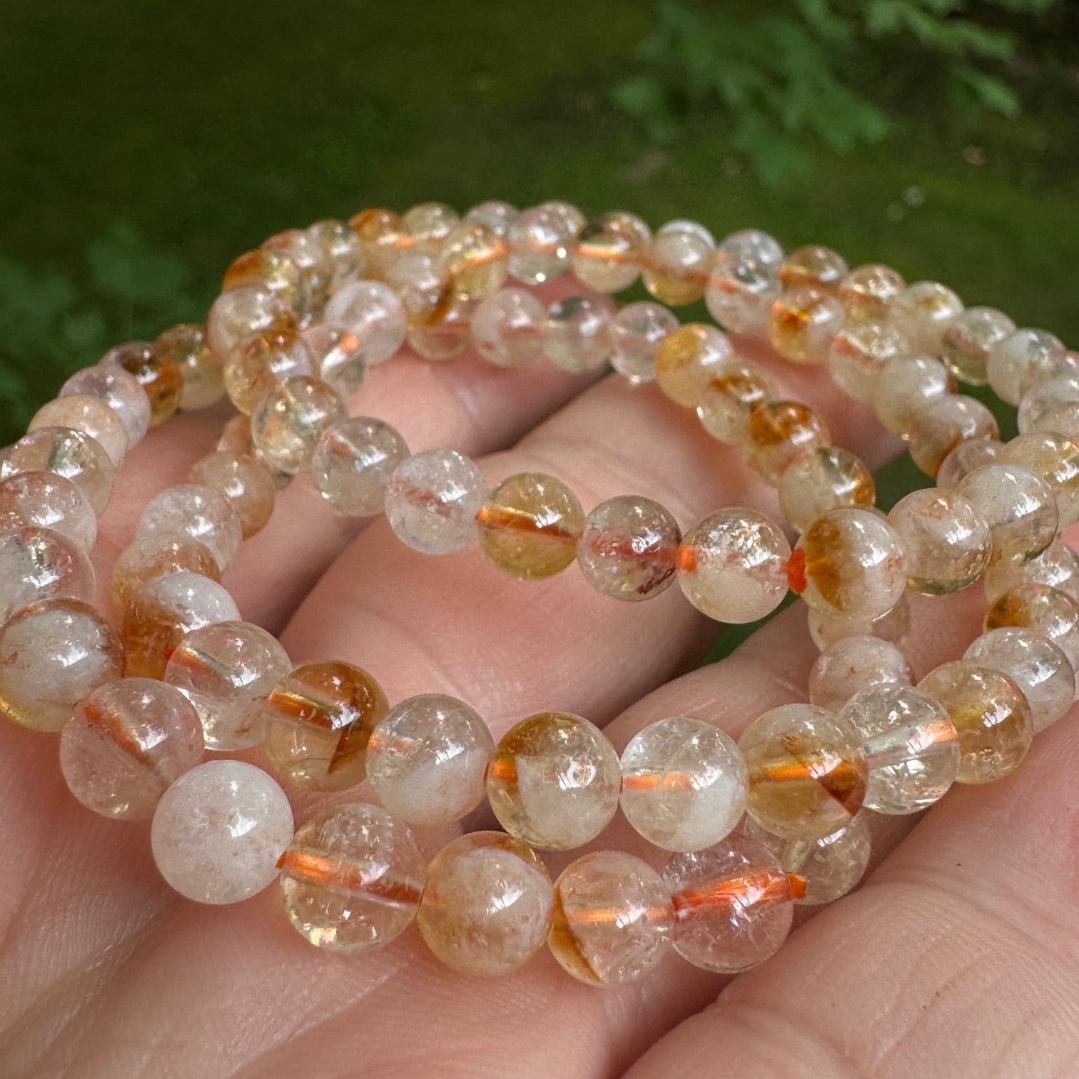 Citrine Gemstone Stretch Bracelet