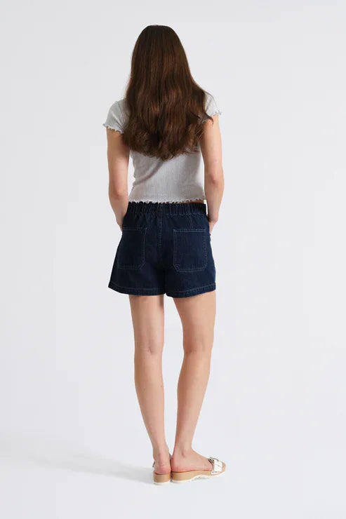 Daze Catalina Drawstring Short-- Blue Mood