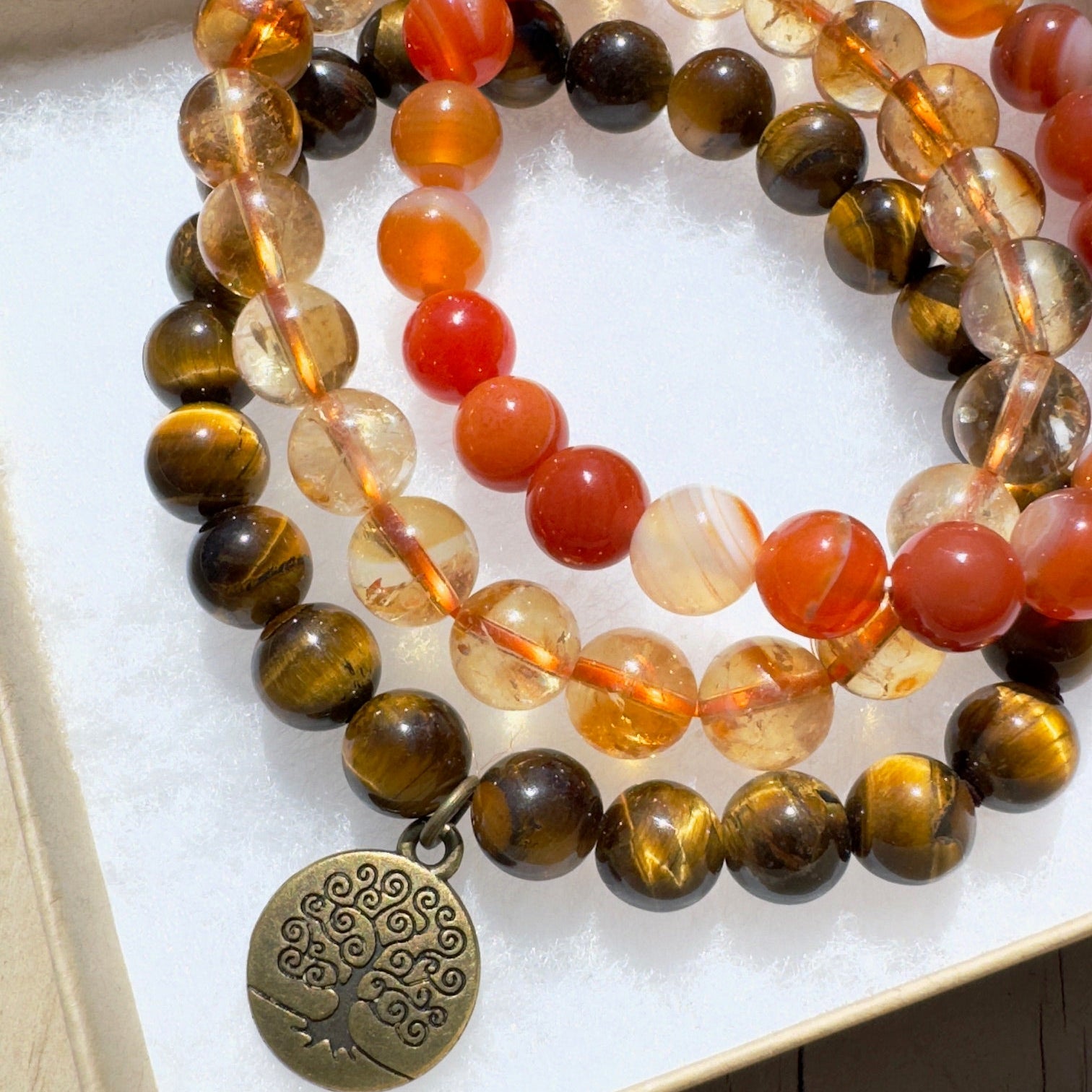 Earth Energy Gemstone Bracelets - 8mm Gemstones