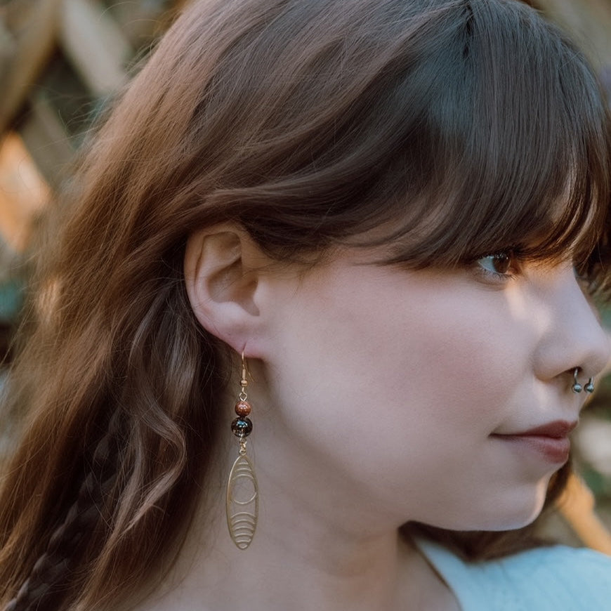 Optic Waves Eclipse Earrings