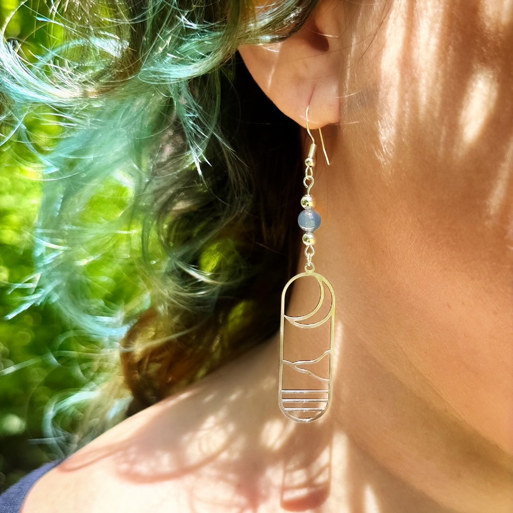 Sea Side Moon Rise Earrings