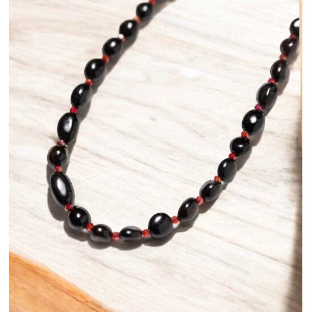 Tumbled Garnet Necklace