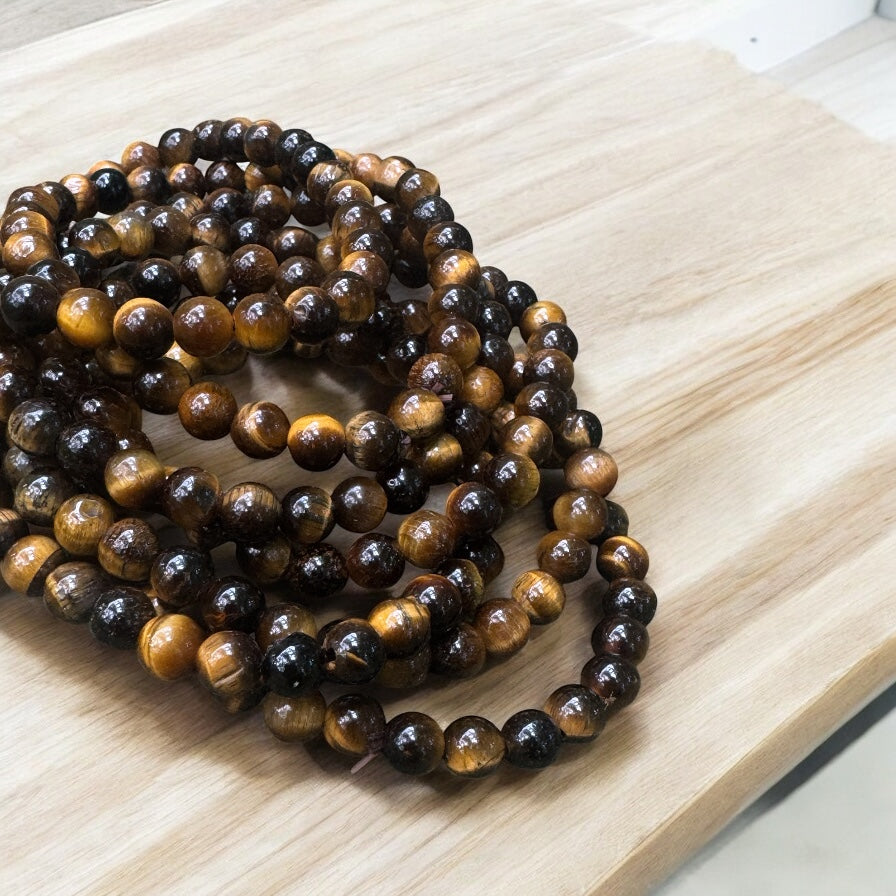 Gold Tiger Eye Gemstone Bracelet