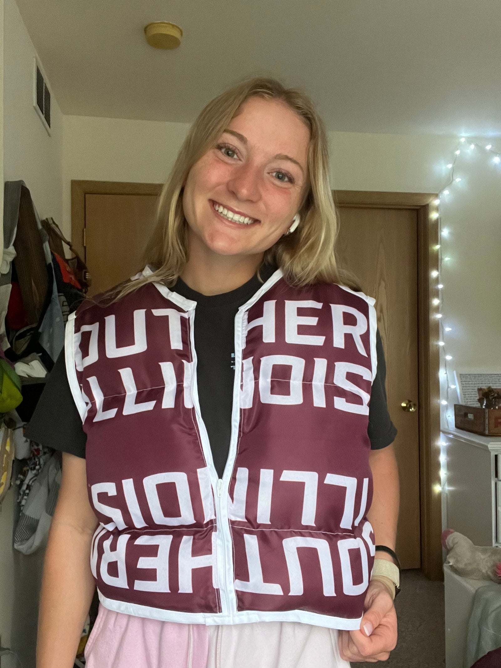 SIU Flag Puffer Vest