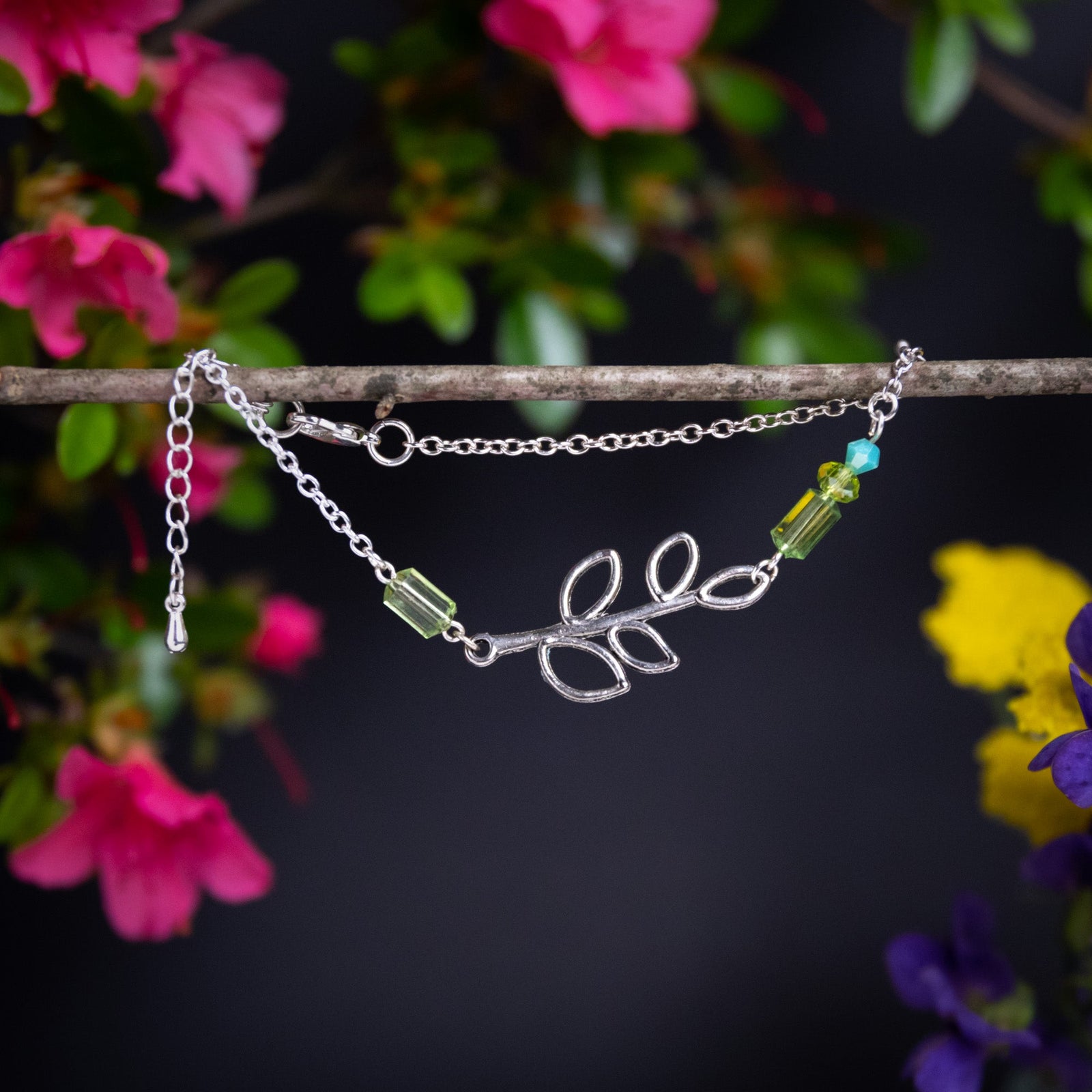 Green Leaves Anklet