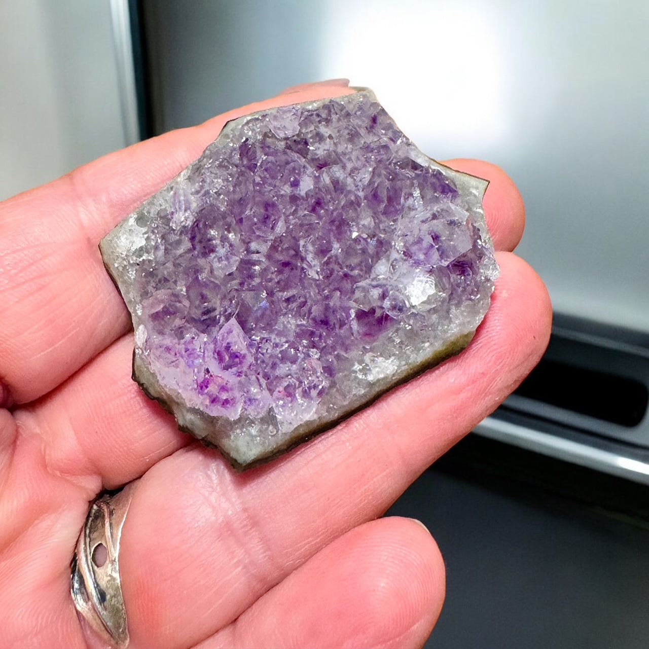 Amethyst Druzy Crystal Refrigerator Magnet Gemstone Home