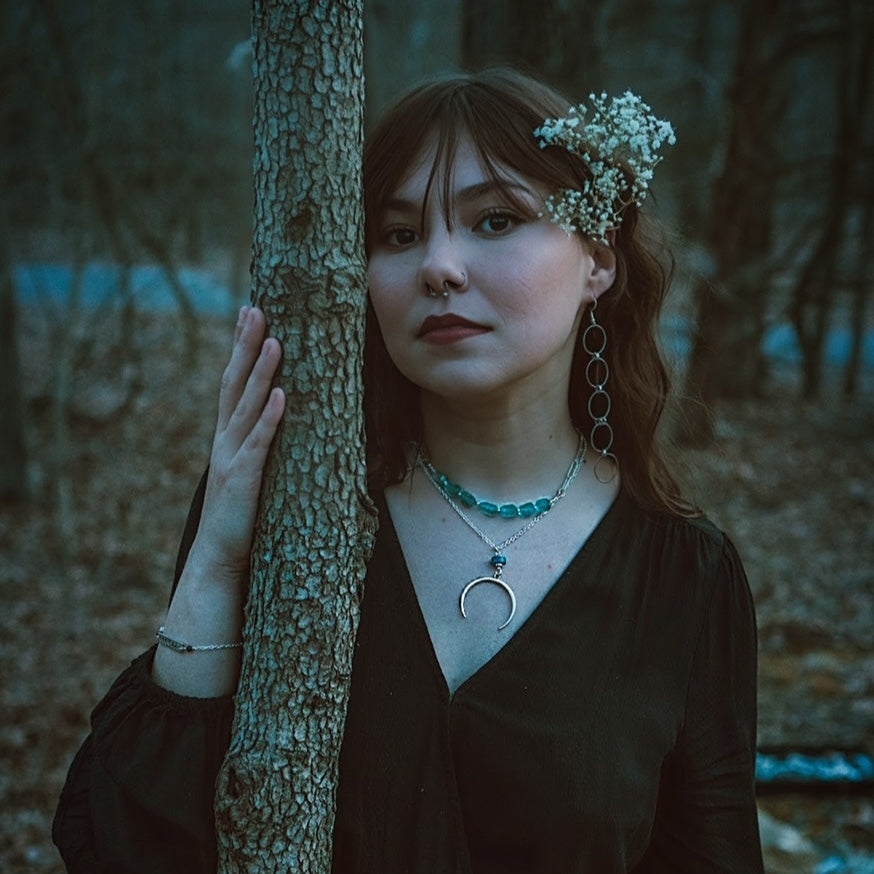 Horn Moon Guidance Necklace