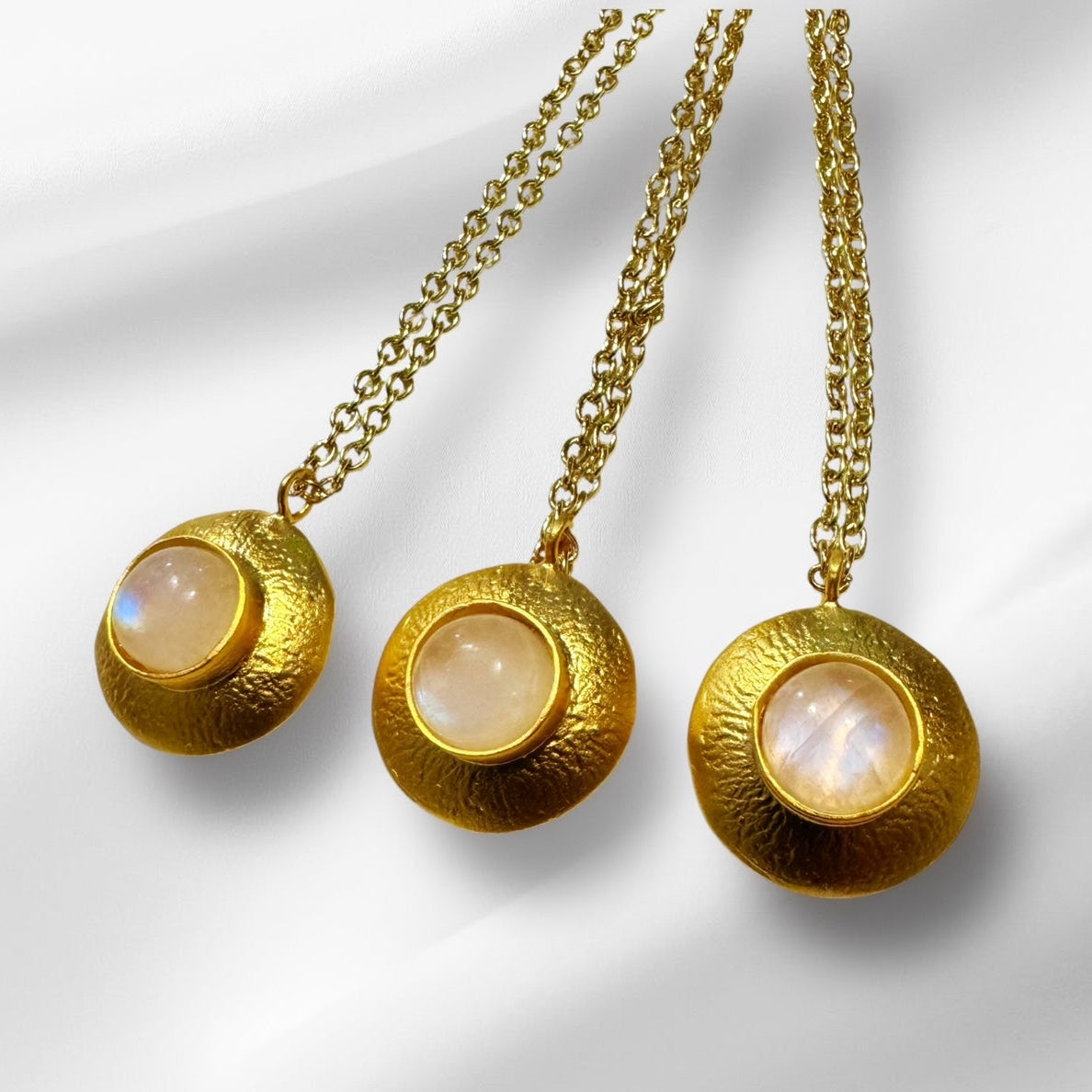 Moonstone Medallion Necklace