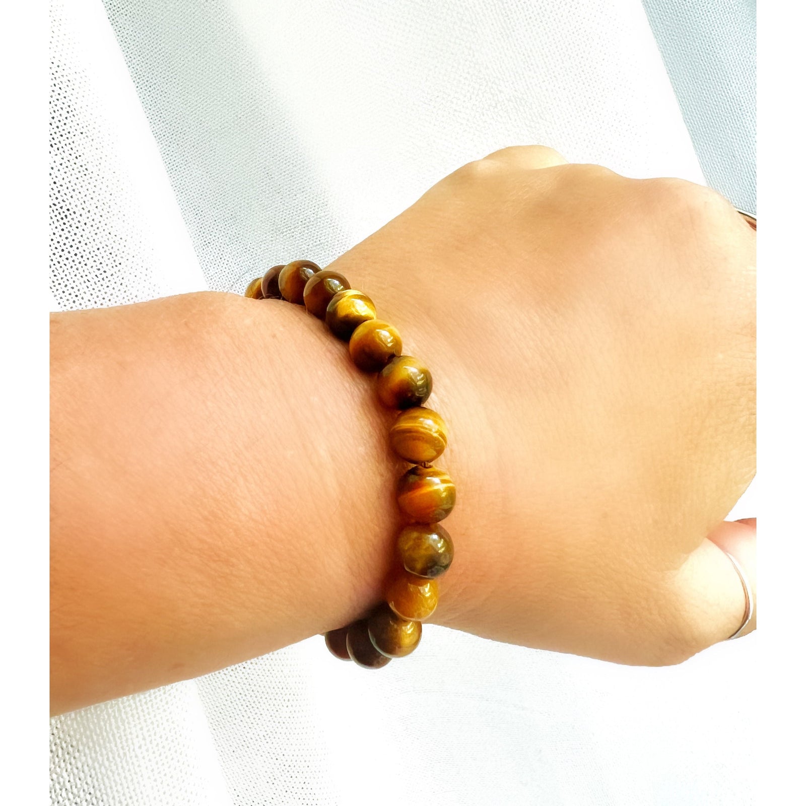 Gold Tiger Eye Gemstone Bracelet