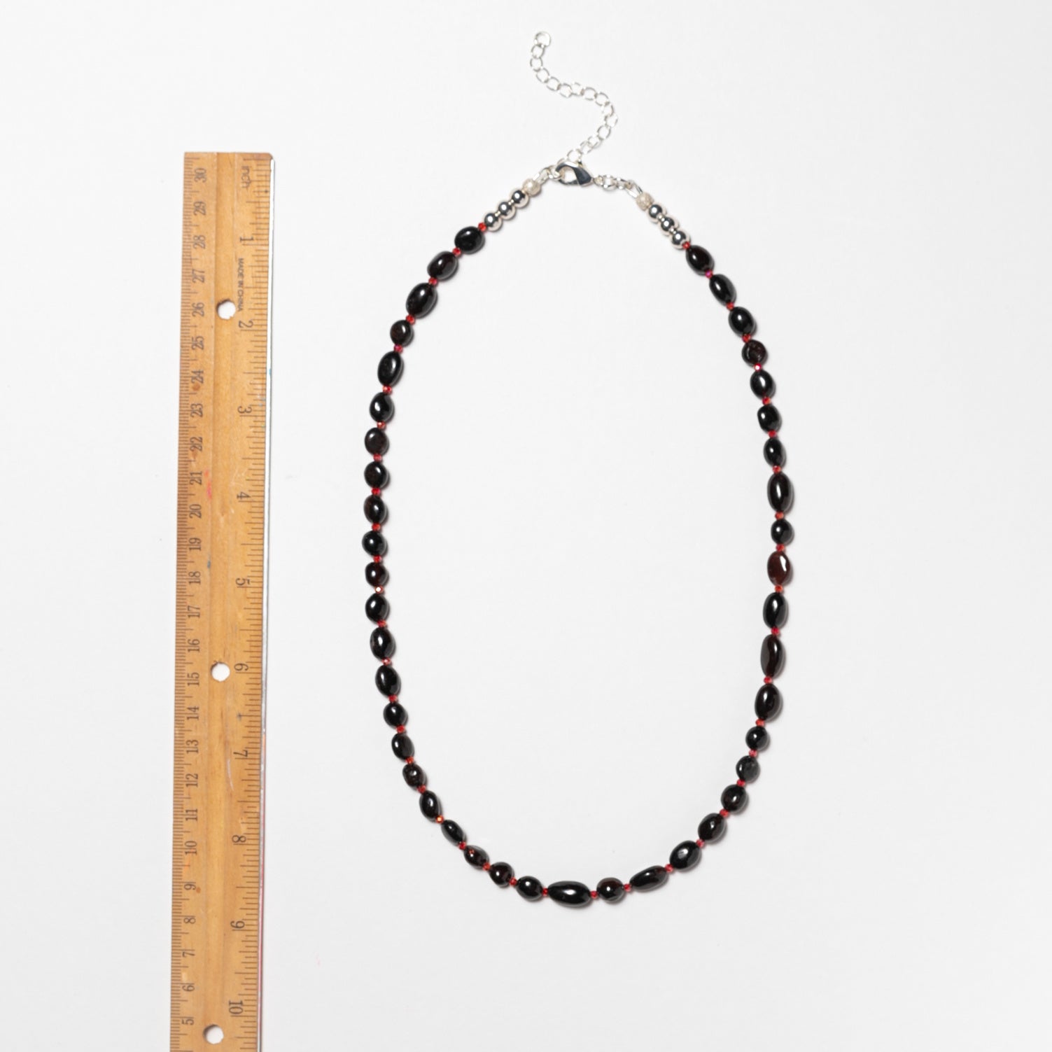 Tumbled Garnet Necklace