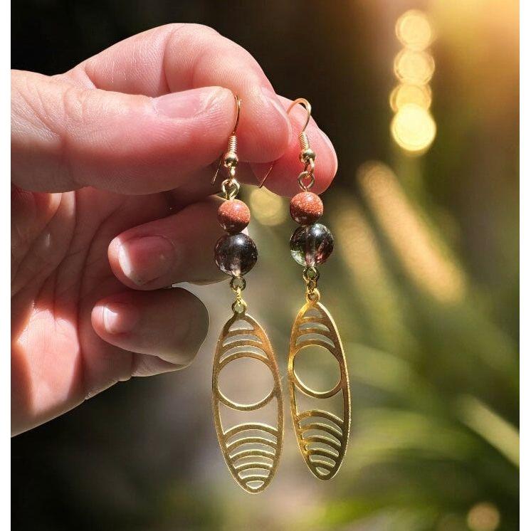 Optic Waves Eclipse Earrings
