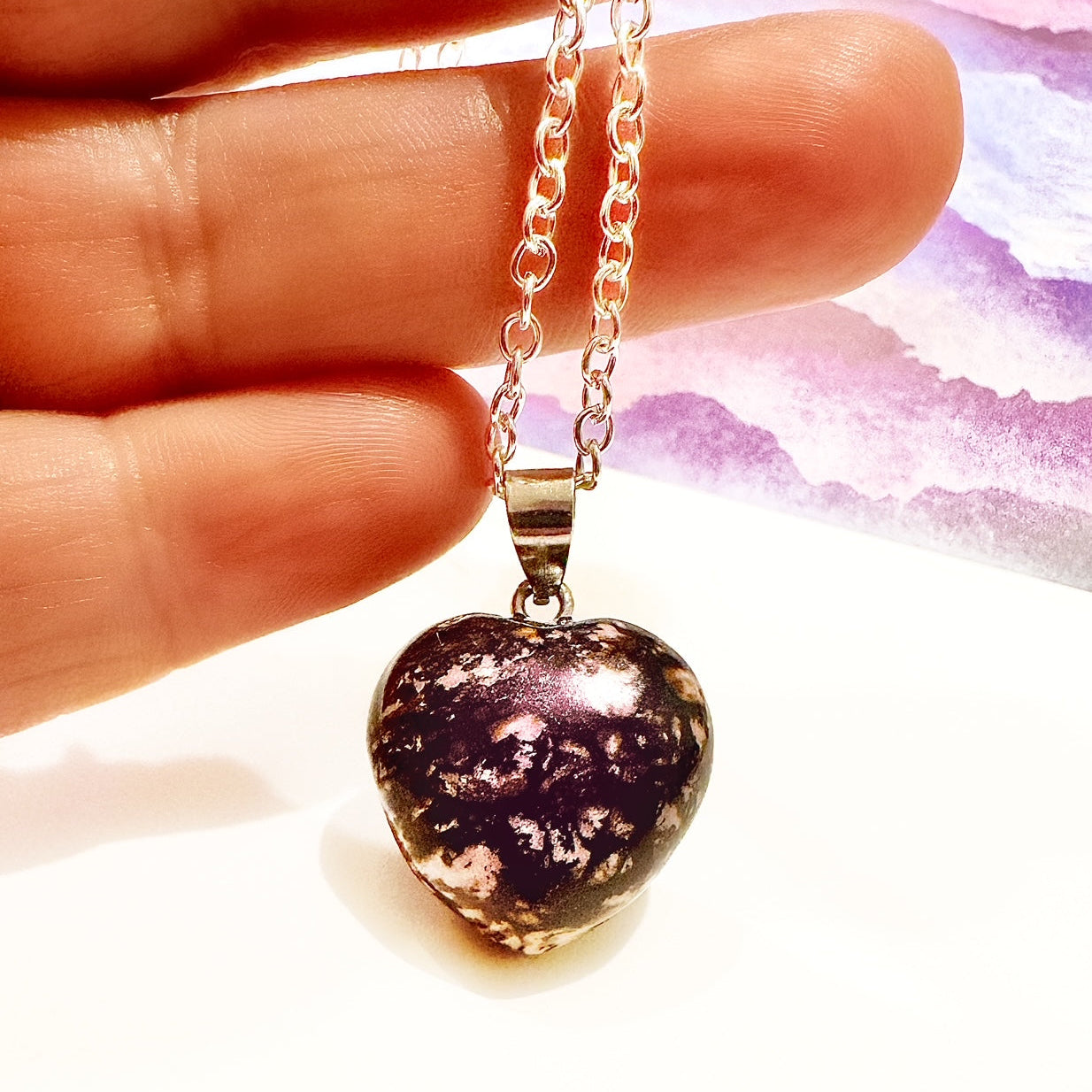 Heart of Stone Gemstone Pendant Necklaces