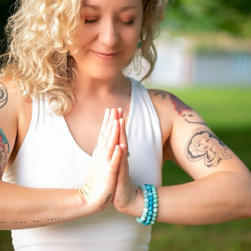 Seaside Bliss Gemstone Bracelets Set