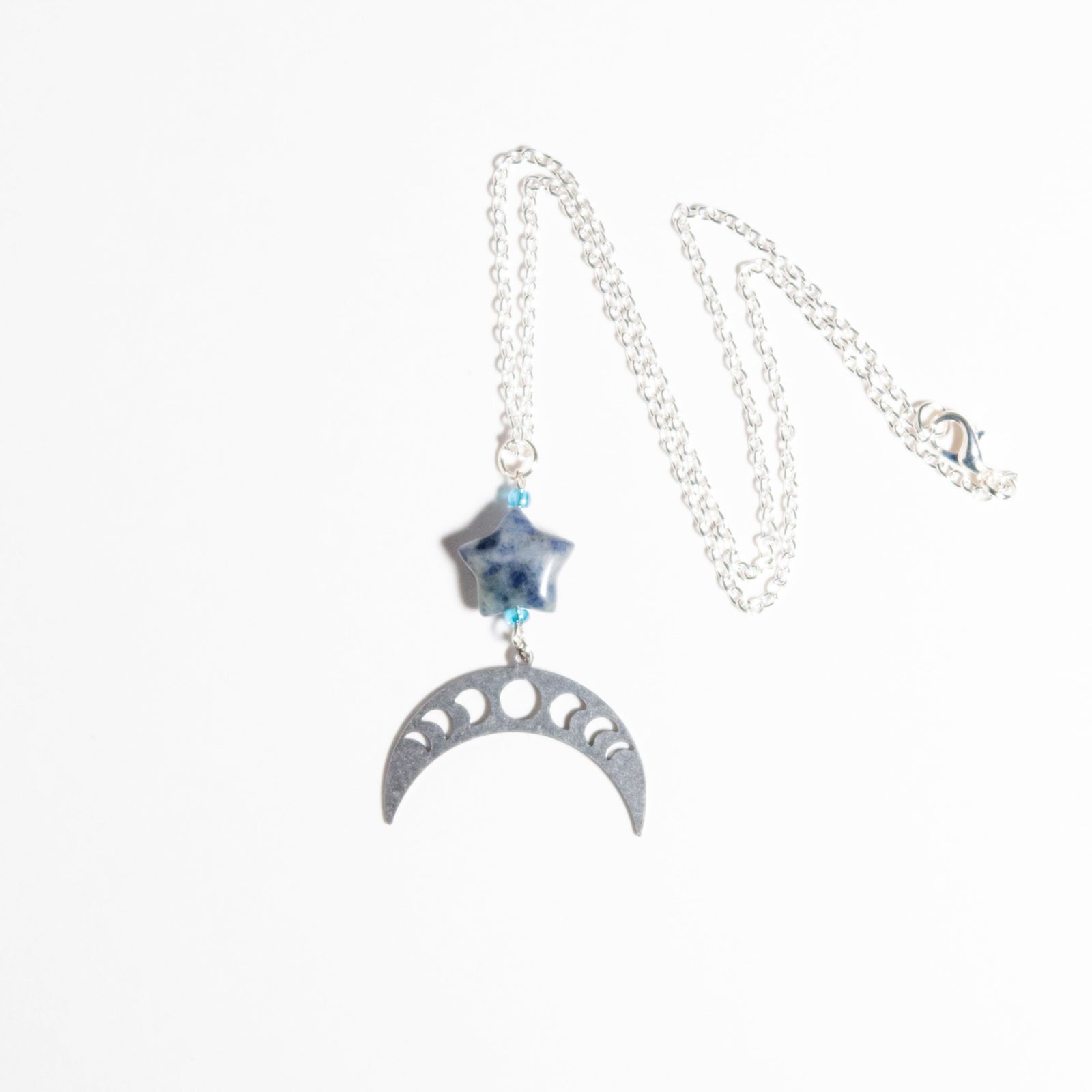 Eclipse Phases Crescent and Star Necklace