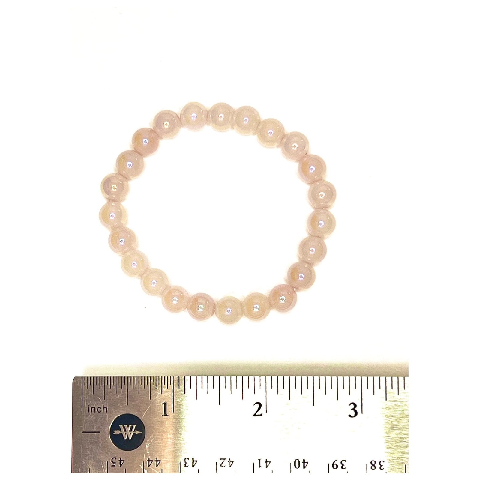 Rose Quartz Beaded Stretch Bracelet - 8mm Gemstones
