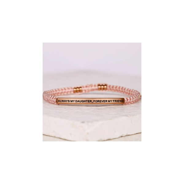 Thye Inspiration Co - Always My Daughter Forever My Friend Rope Bracelet