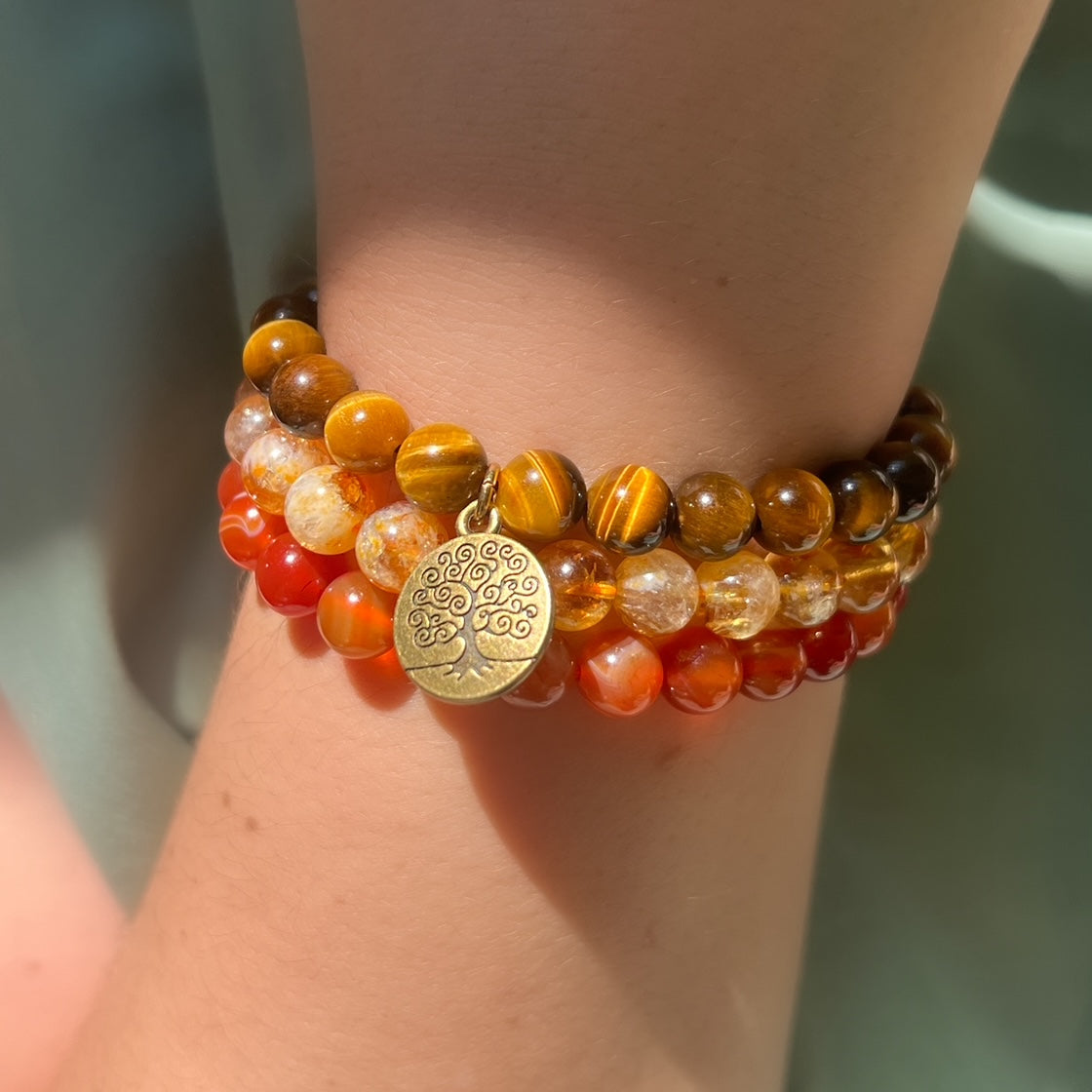 Earth Energy Gemstone Bracelets - 8mm Gemstones