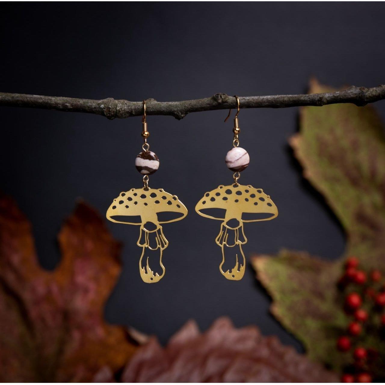 Woodland Mushrooms Earrings