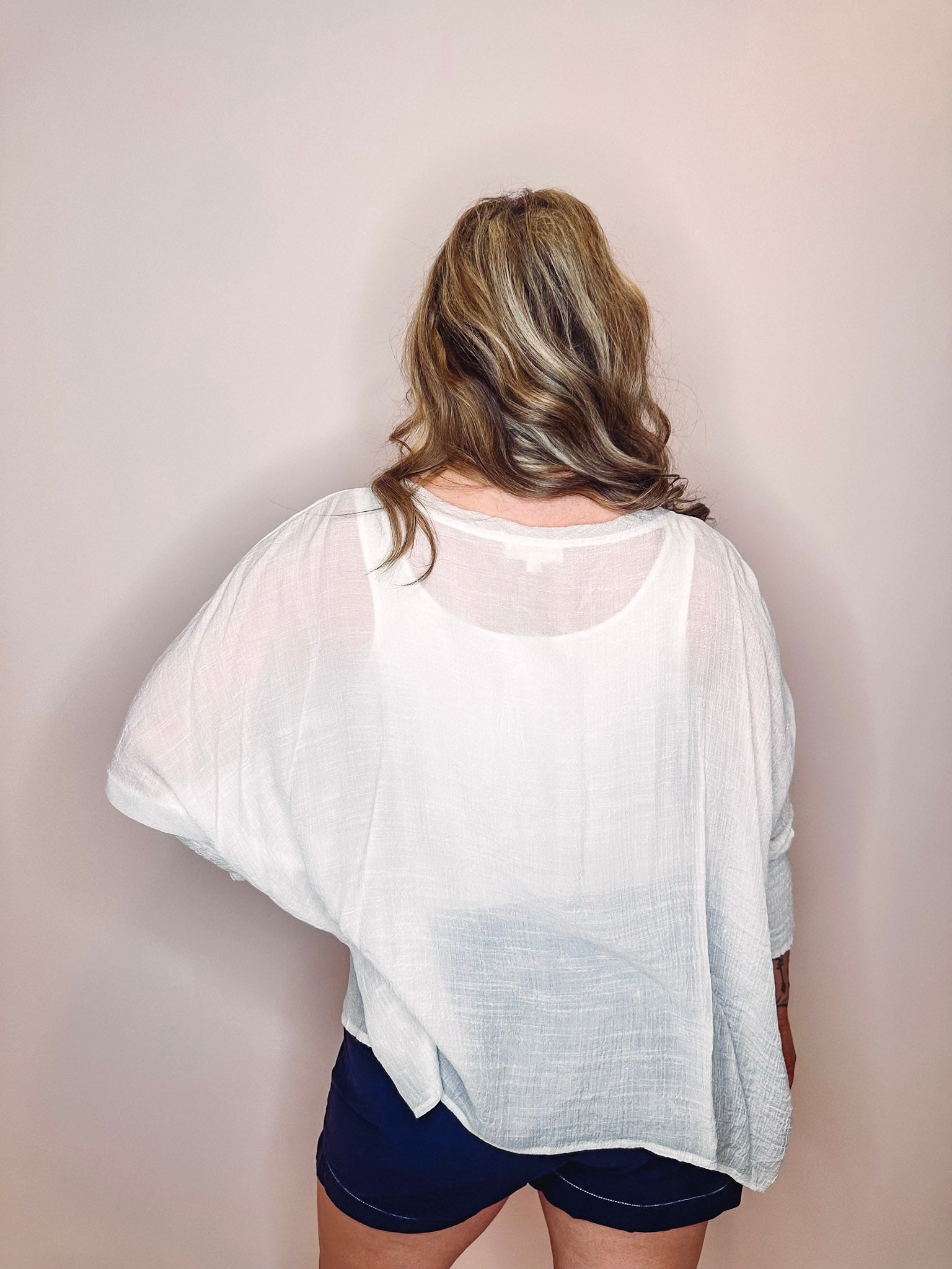 Eccentrics Boutique Shirts & Tops Arly Linen Dolman Top
