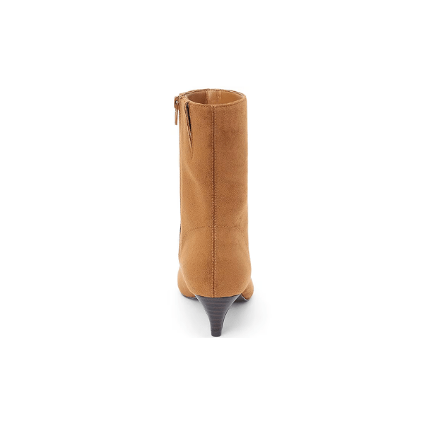 Eccentrics Boutique Shoes Esther Sueded Fabric Kitten Heel Mid Calf Boots