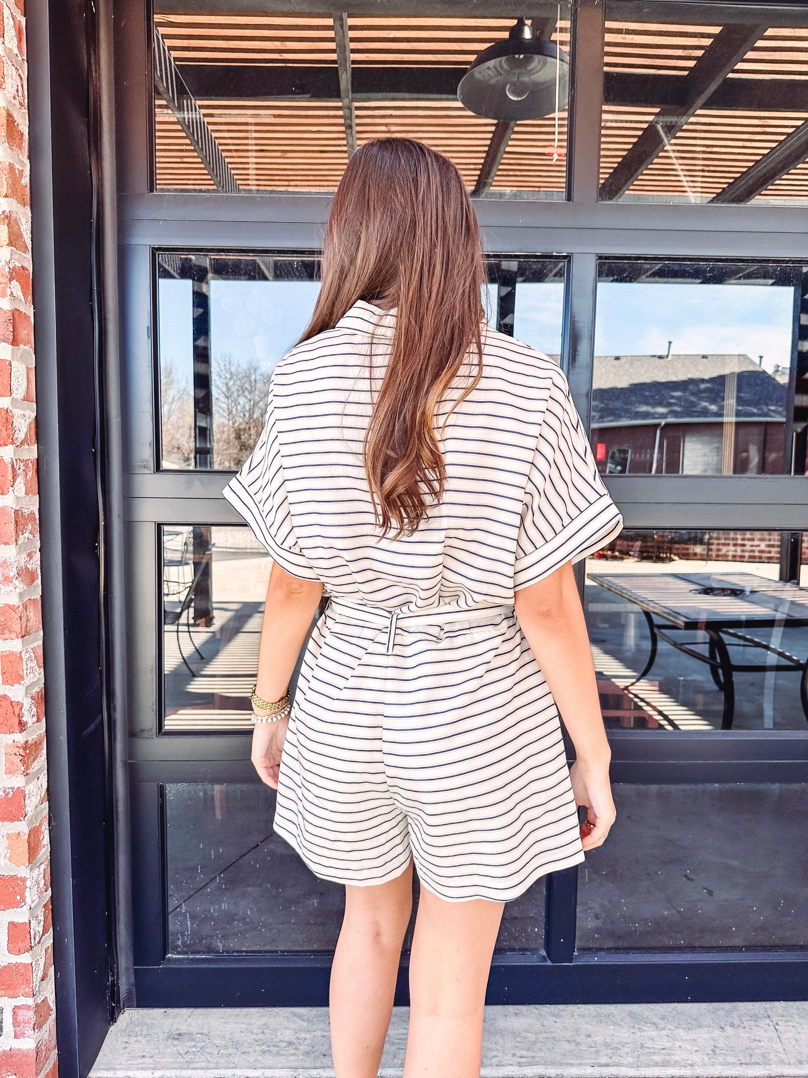 Eccentrics Boutique Romper Nolan Striped Romper