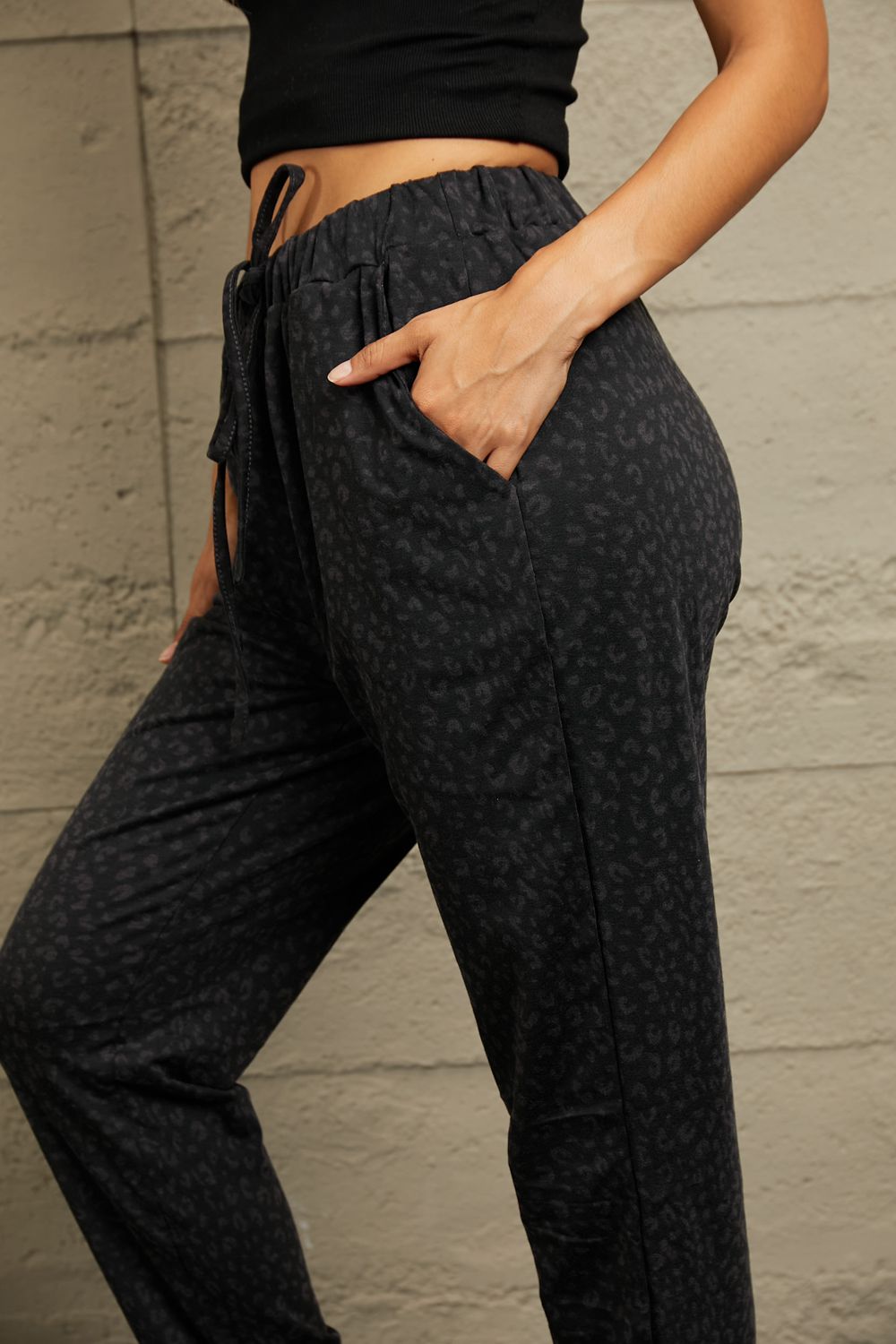 Abby's Leopard Print Joggers with Pockets