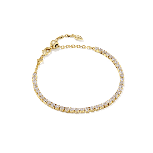 Kendra Scott Jewelry Kendra Scott Renee Tennis Bracelet - Gold White CZ Gold