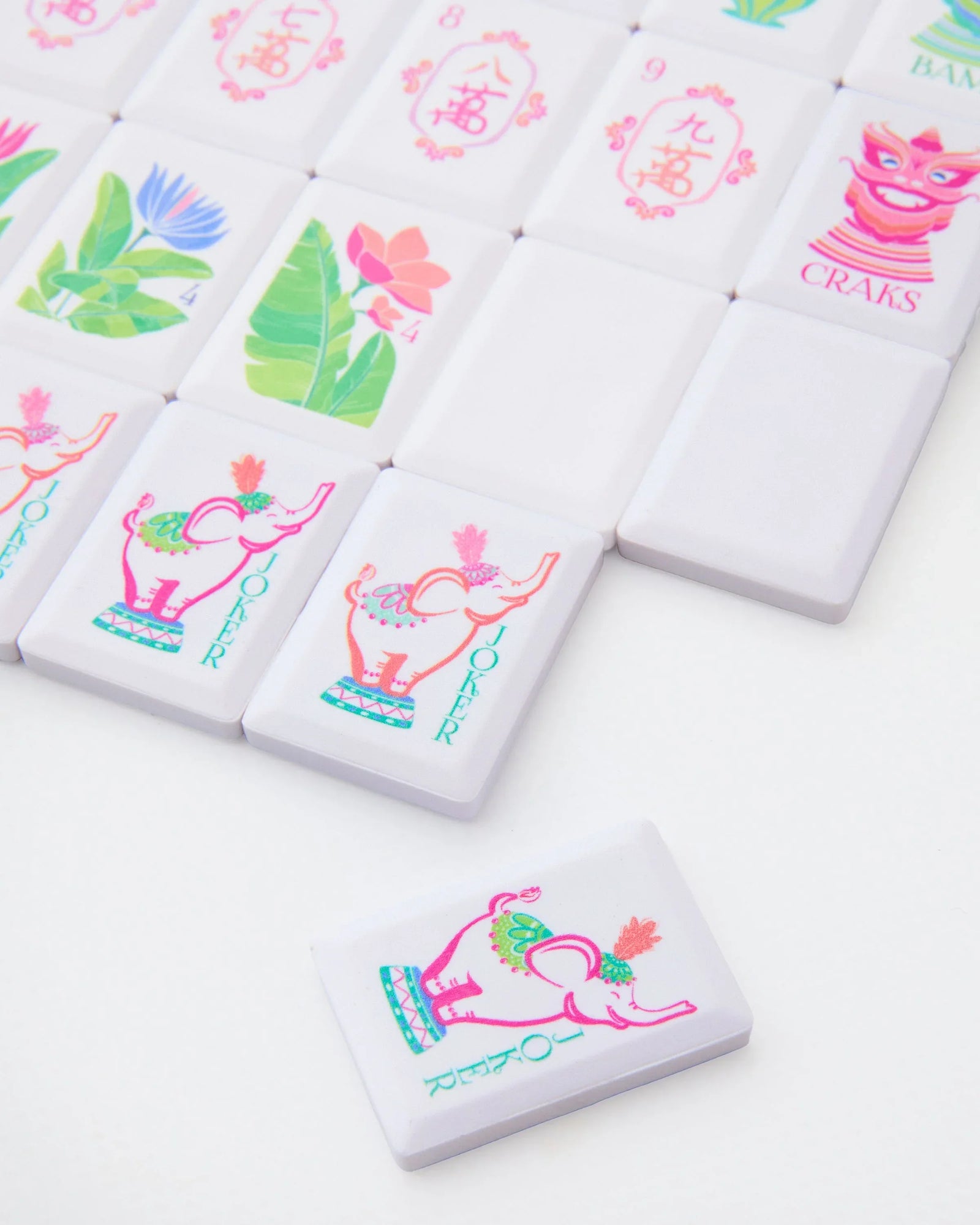 Oh My Mahjong Gifts Oh My Mahjong - Poppy Debutante Tile Travel Set Poppy Travel