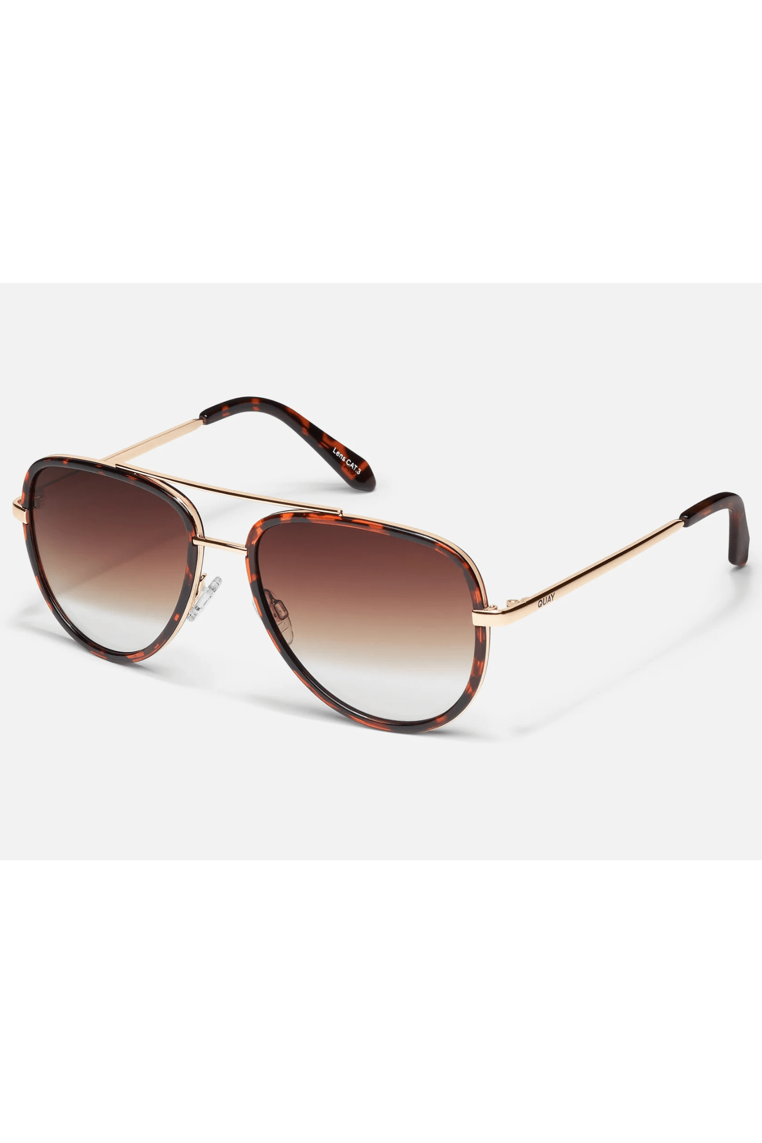 Quay All In Mini Sunglasses-- Tortoiseshell
