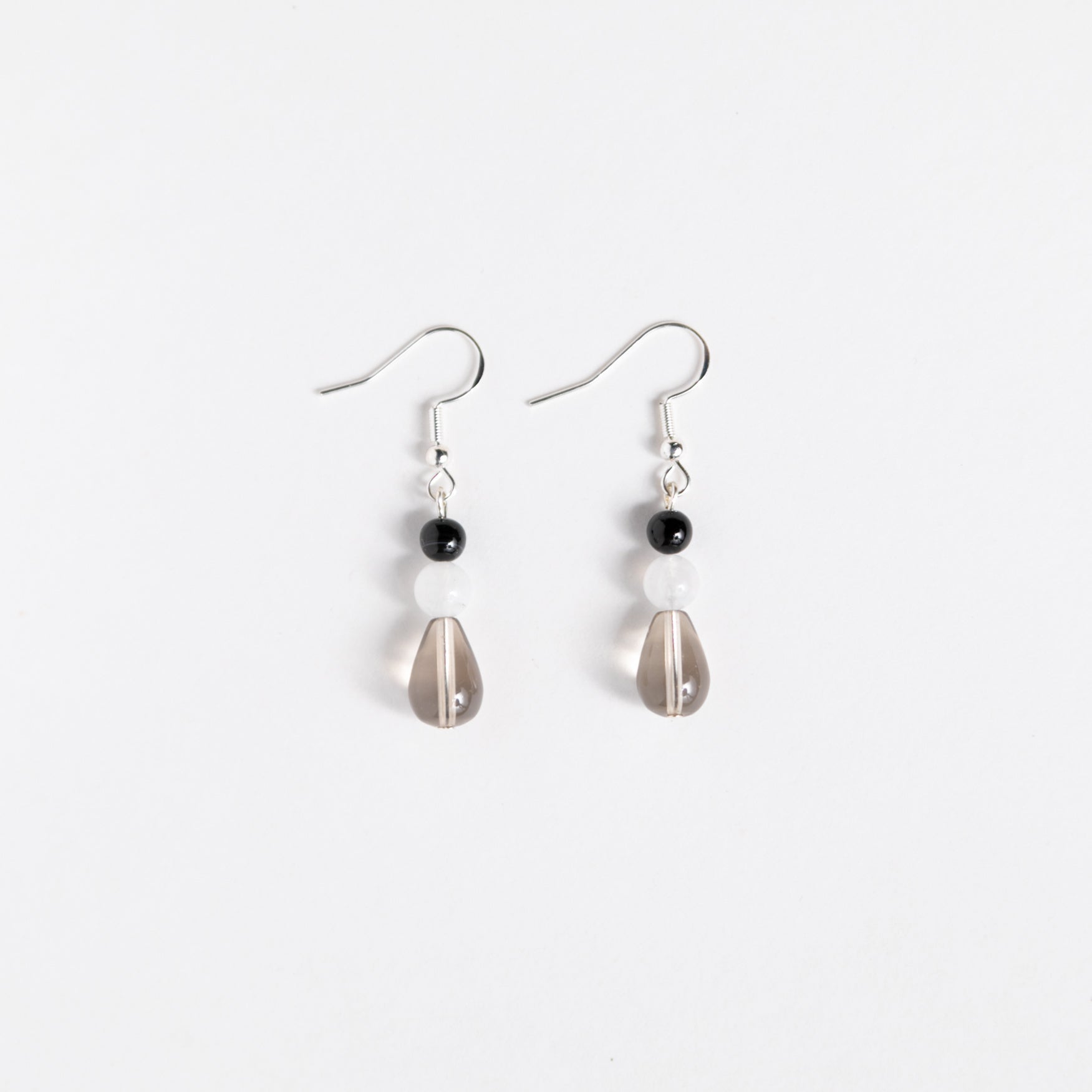 Shades of Gray Gemstone Earrings