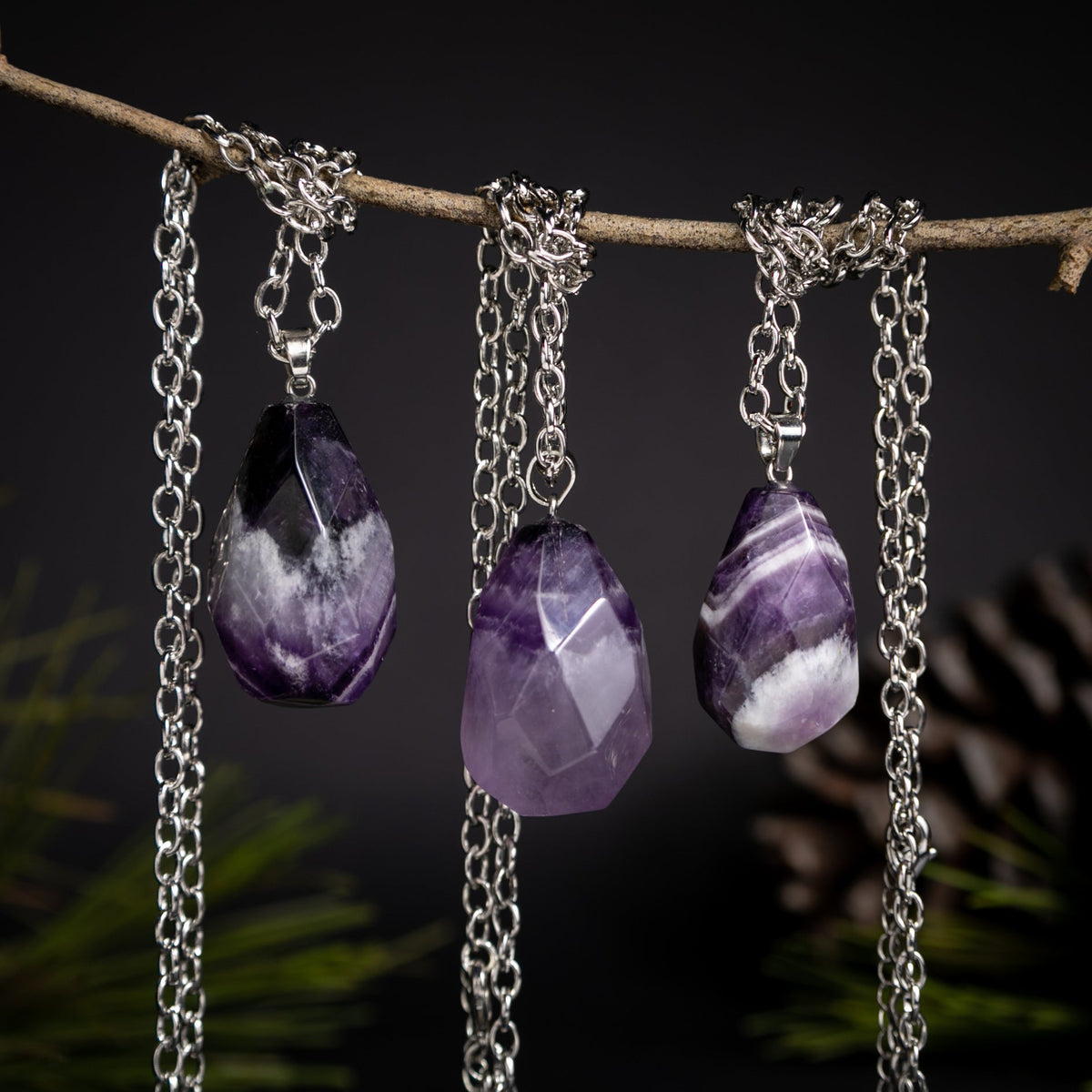 Dream Amethyst Pendant Necklace – Ethereal February Birthstone Jewelry by Kinley Jewelry