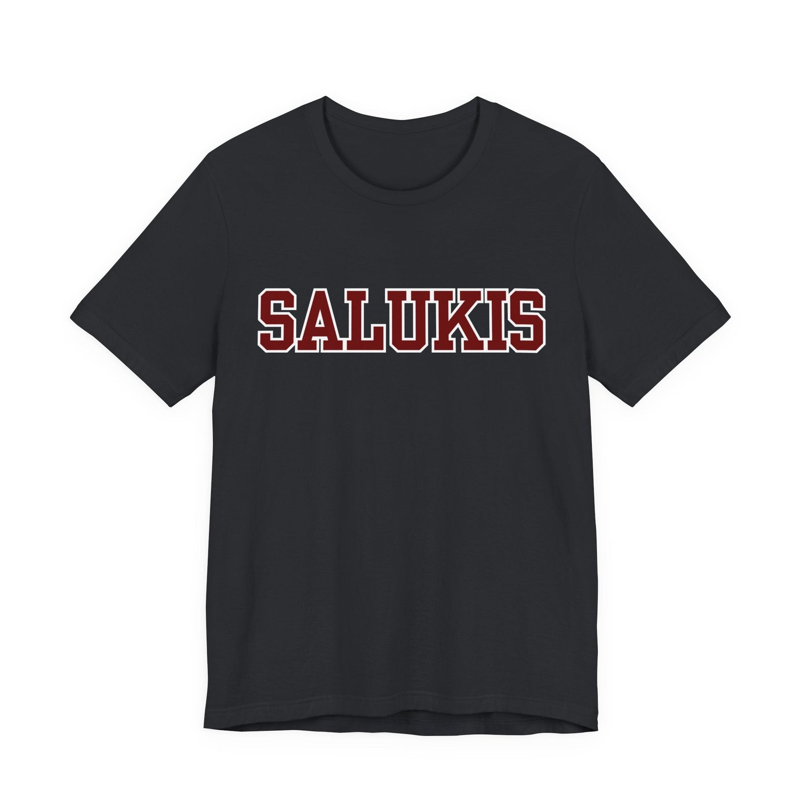 I Bleed Saluki Maroon (Unisex Jersey Short Sleeve Tee)