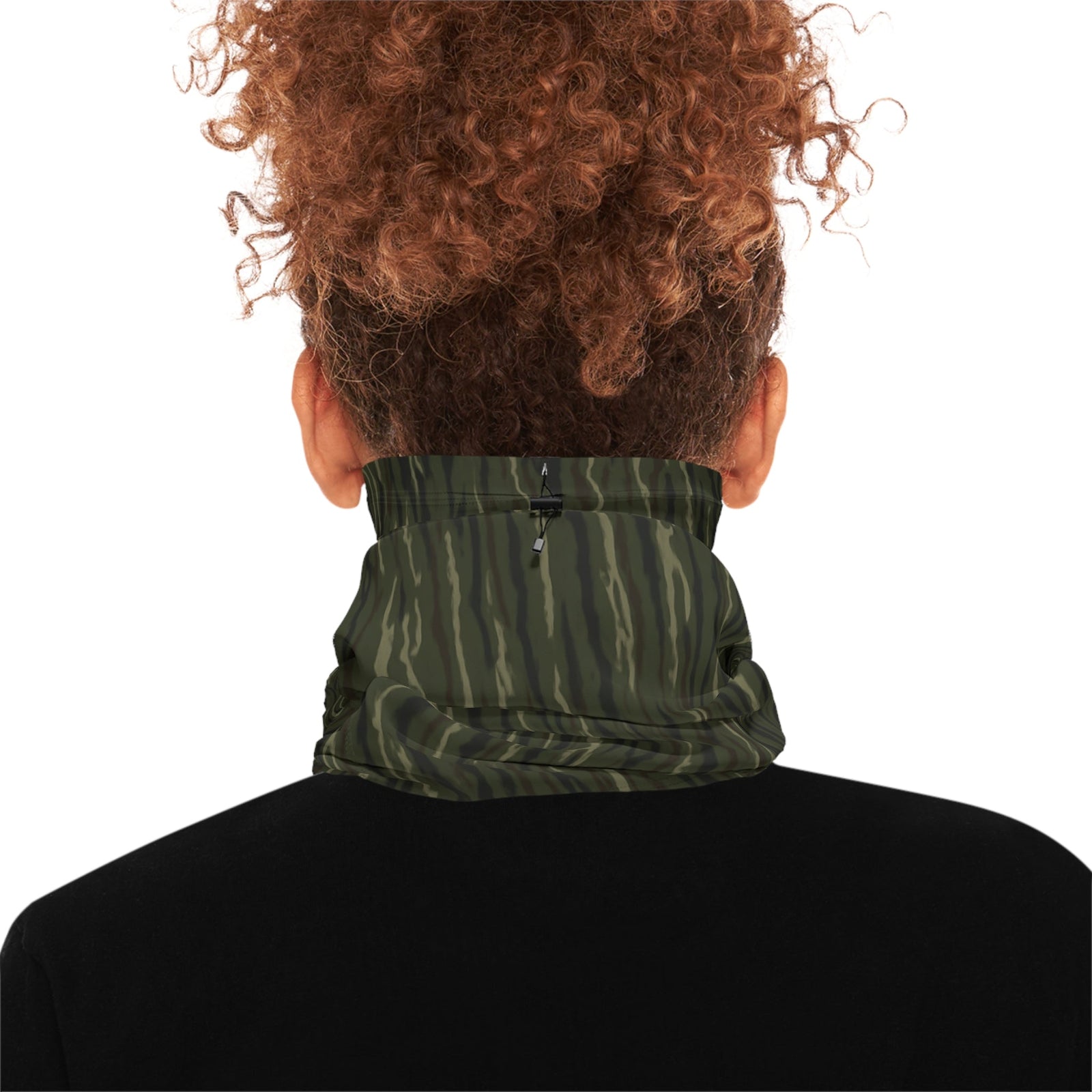 Camo Neck Gaiter With Drawstring