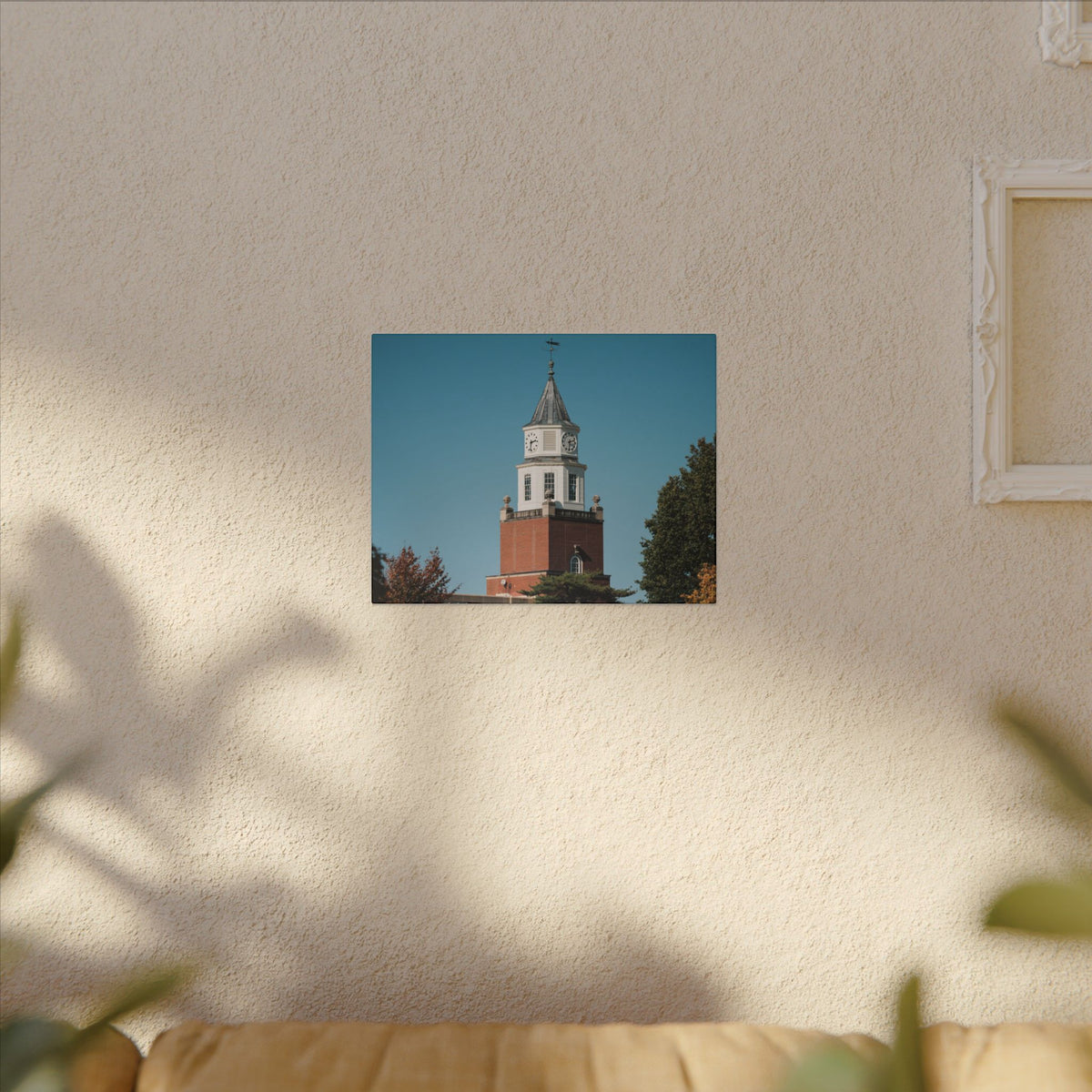Print of Pullium Clock Tower on SIU Campus