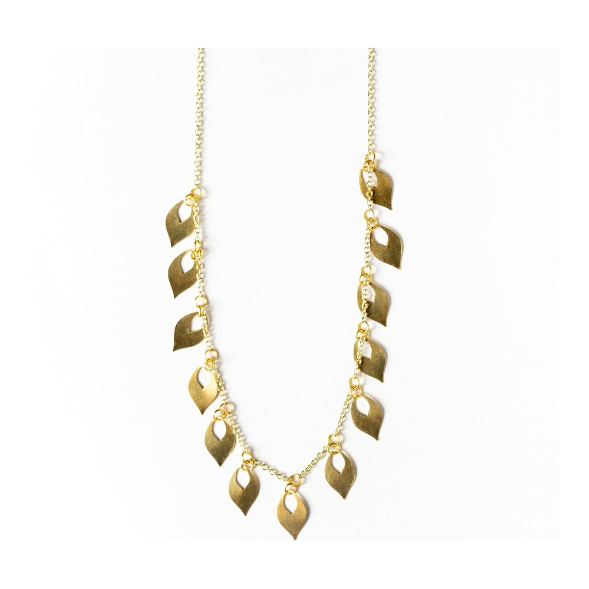 Gold Leaflet Necklace