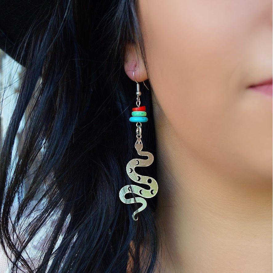 Luna Serpent Earrings